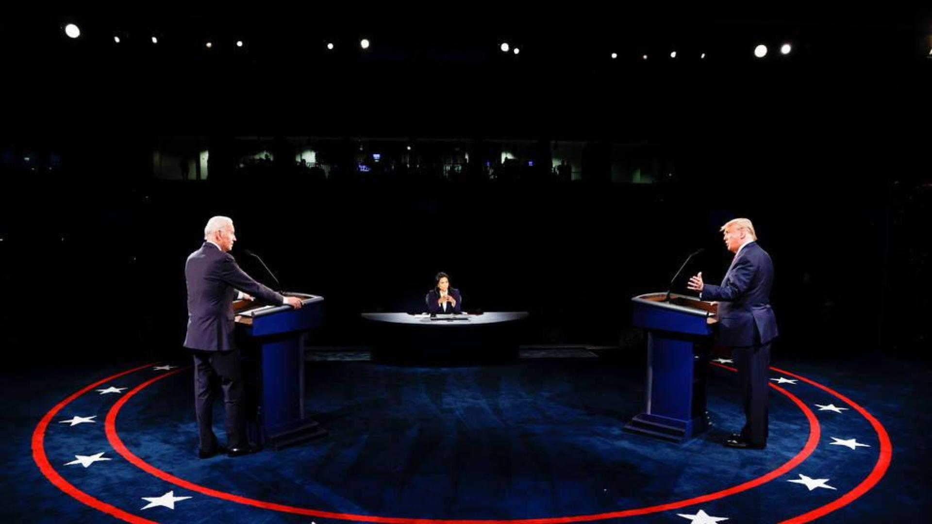 Trump y Biden por fin debaten y exhíben sus diferencias irreconciliables