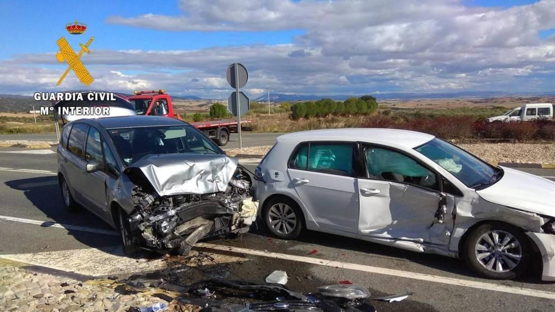 Imagen de dos de los vehículos implicados
