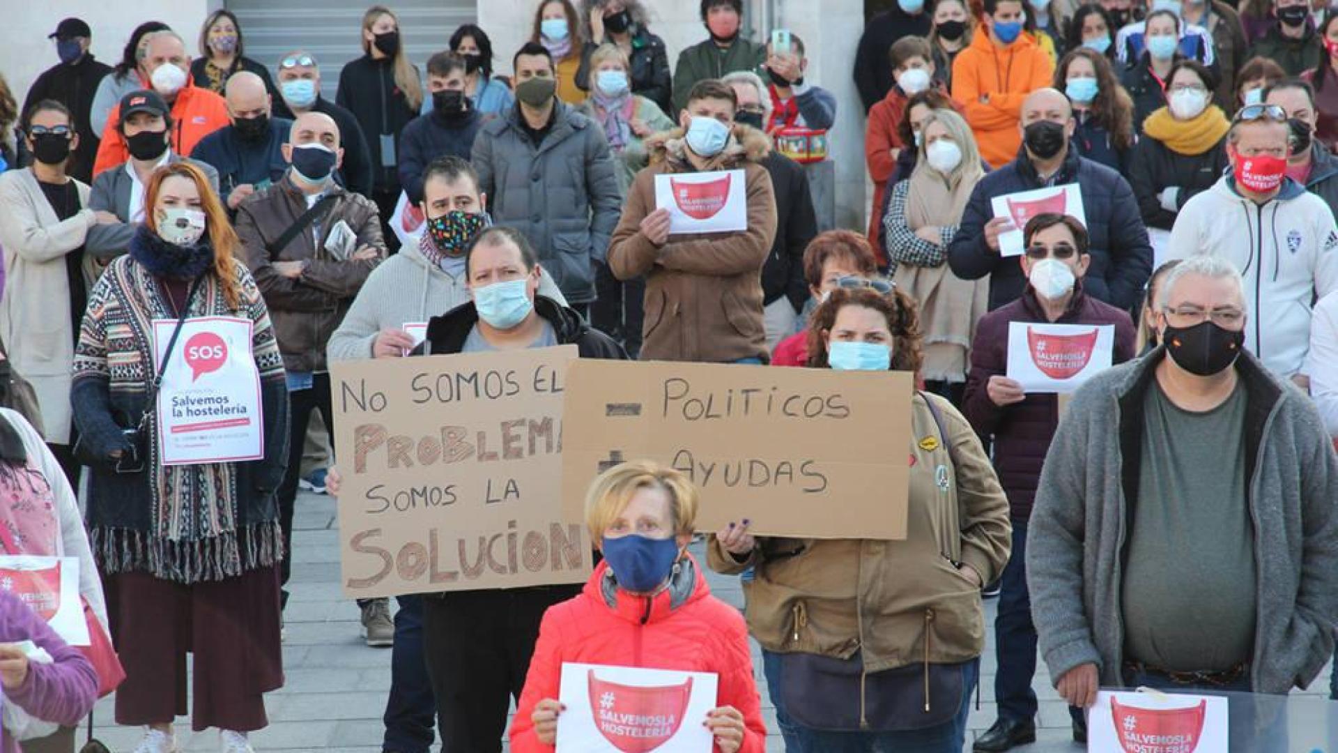 Tudela se moviliza en apoyo del sector hostelero y contra su cierre