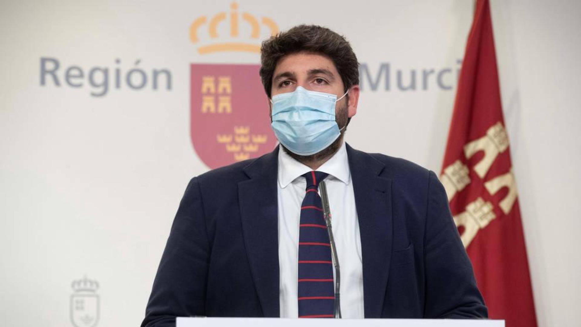 El Gobierno de Murcia confina la región y sus 45 municipios durante 14 días