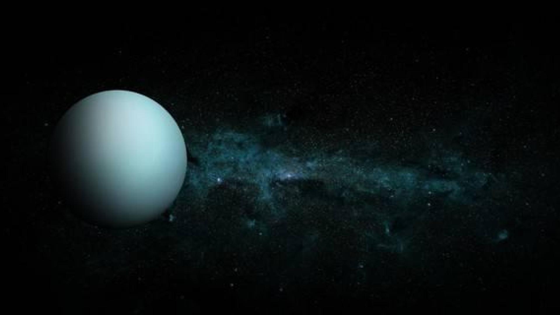 Imagen de Urano sobre el espacio abierto