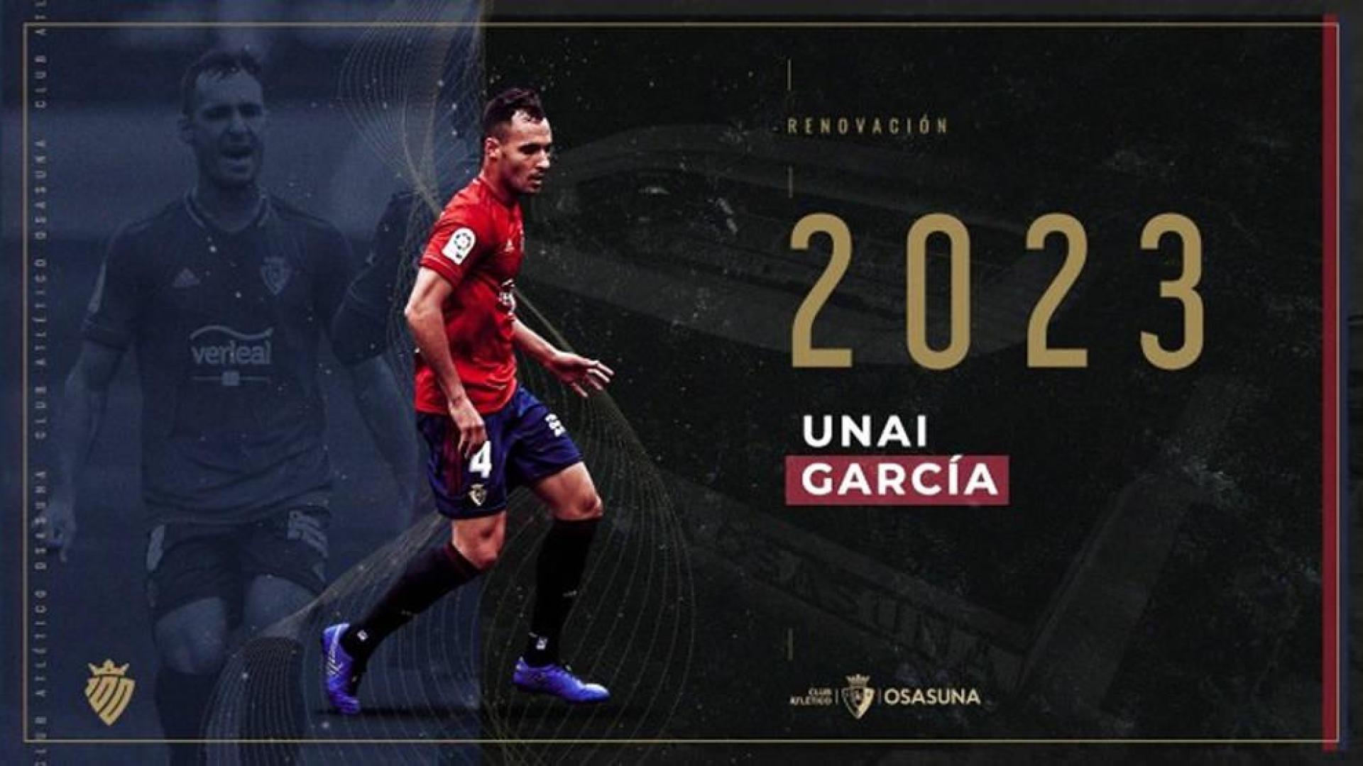 Unai García renueva hasta 2023