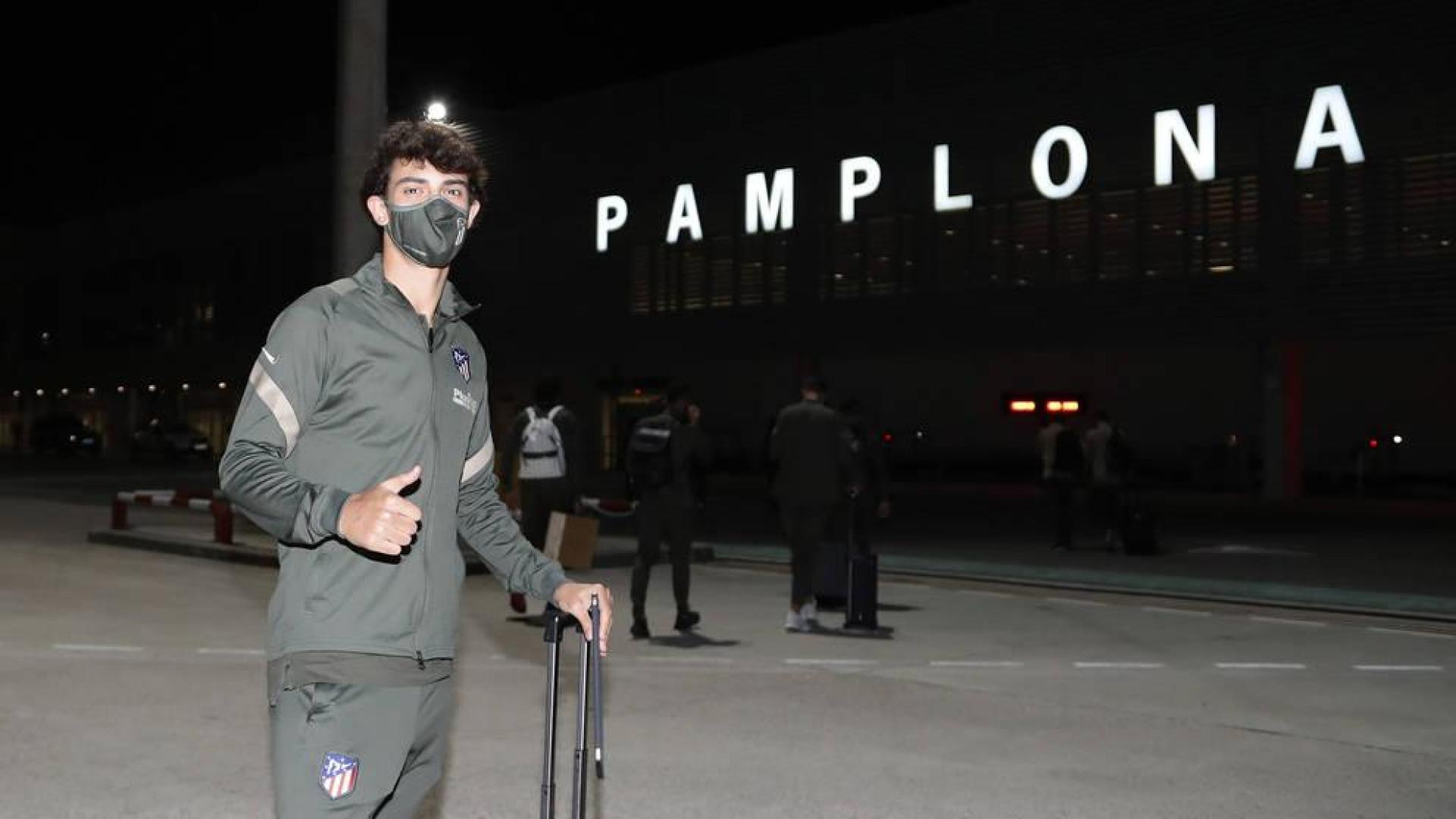 El Atlético ya descansa en Pamplona