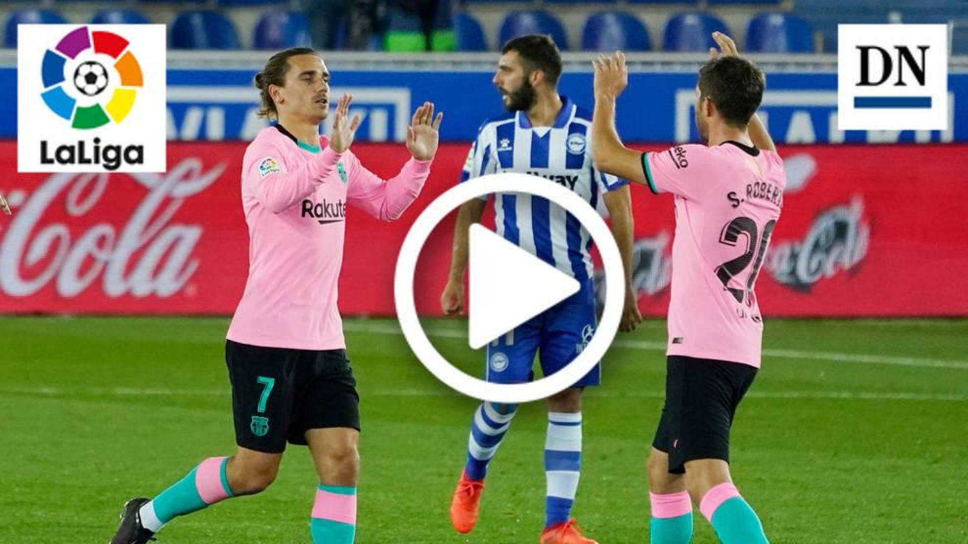 Resumen del Alavés 1-1 Barcelona en vídeo