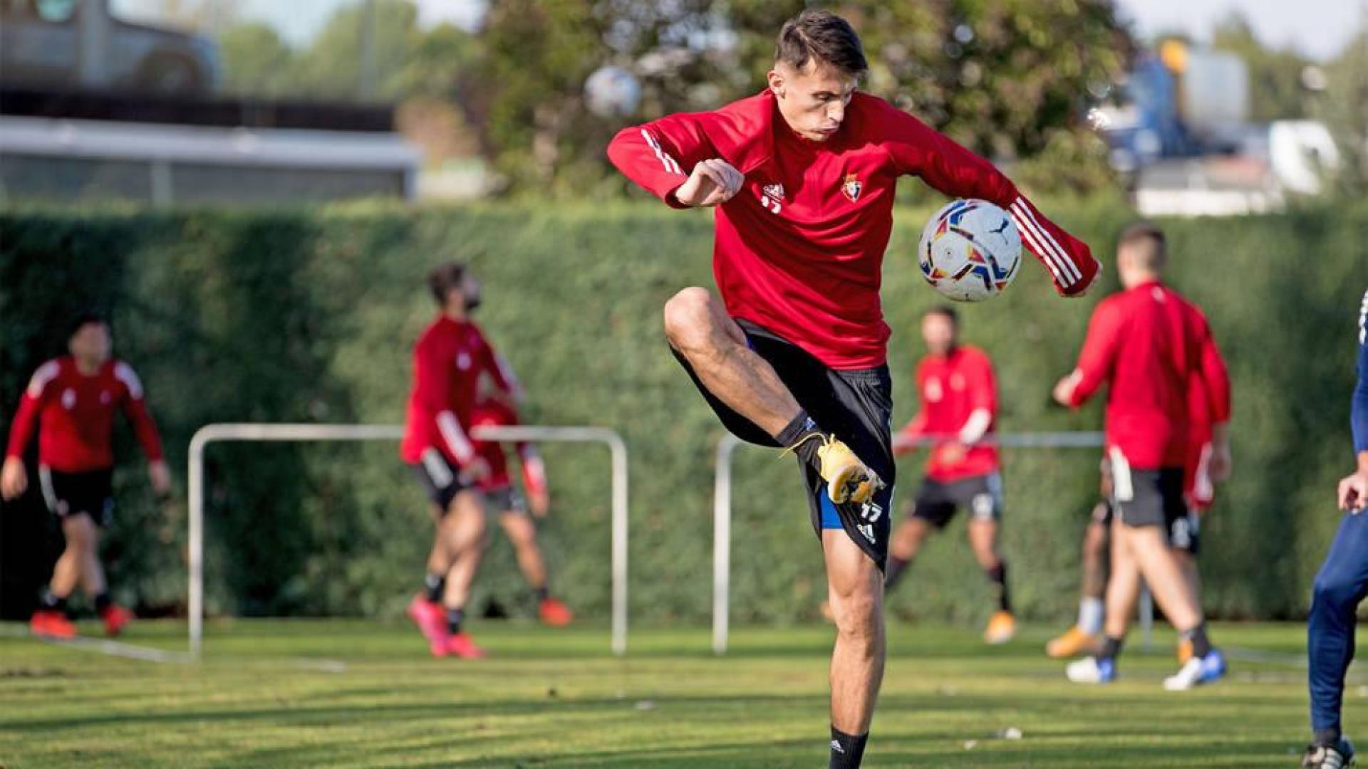 Sesión de recuperación de Osasuna con la mente puesta en el Sevilla