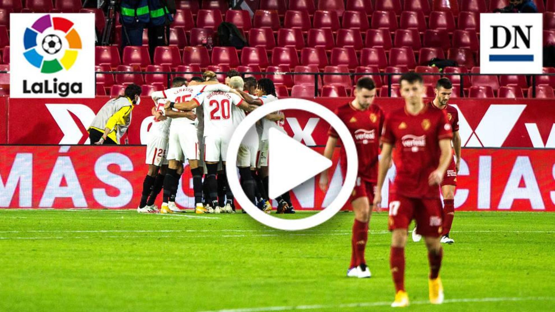 Resumen del Sevilla-Osasuna: gol de Ocampos (1-0)