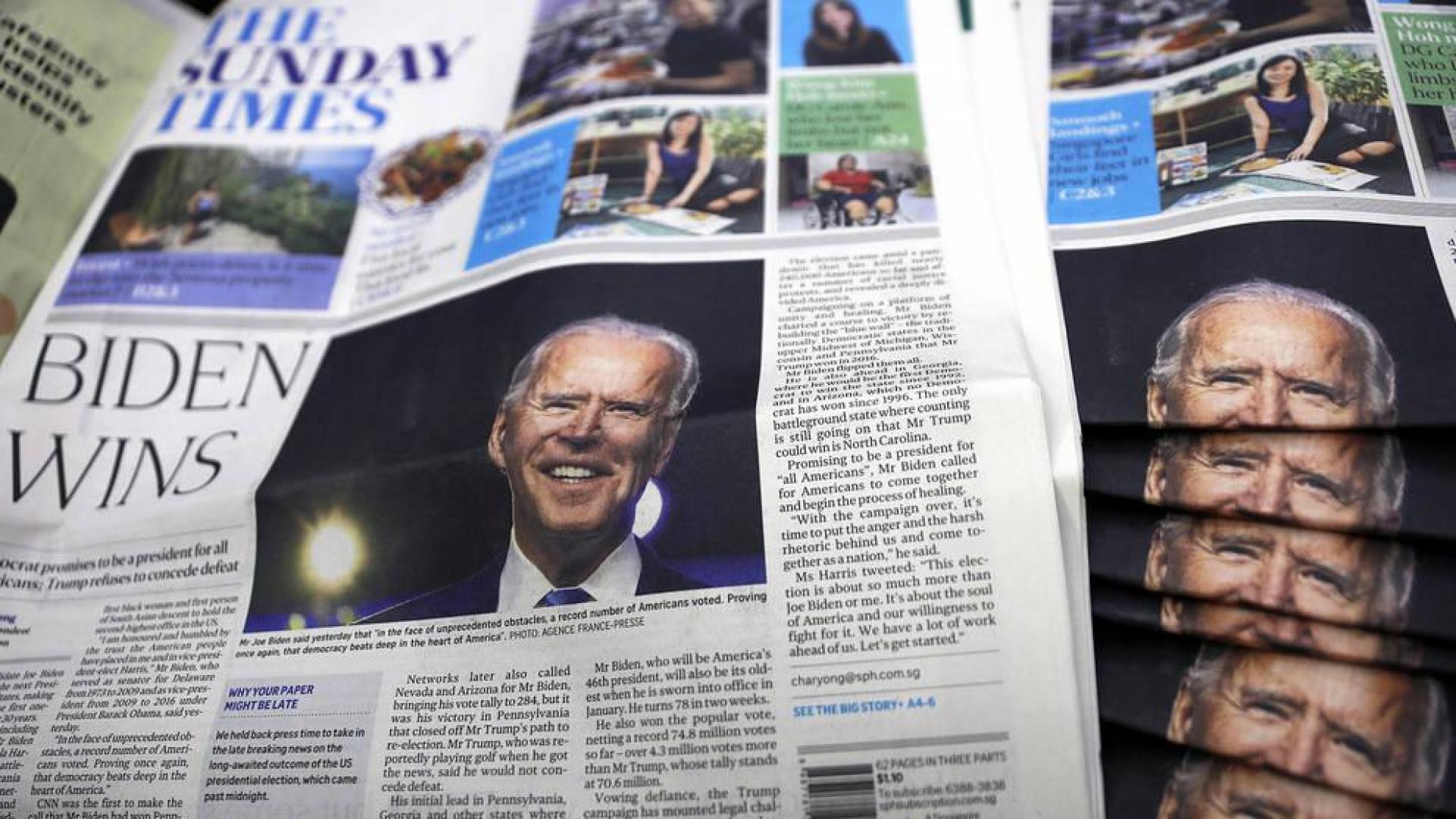 Los líderes mundiales felicitan a Biden por su victoria