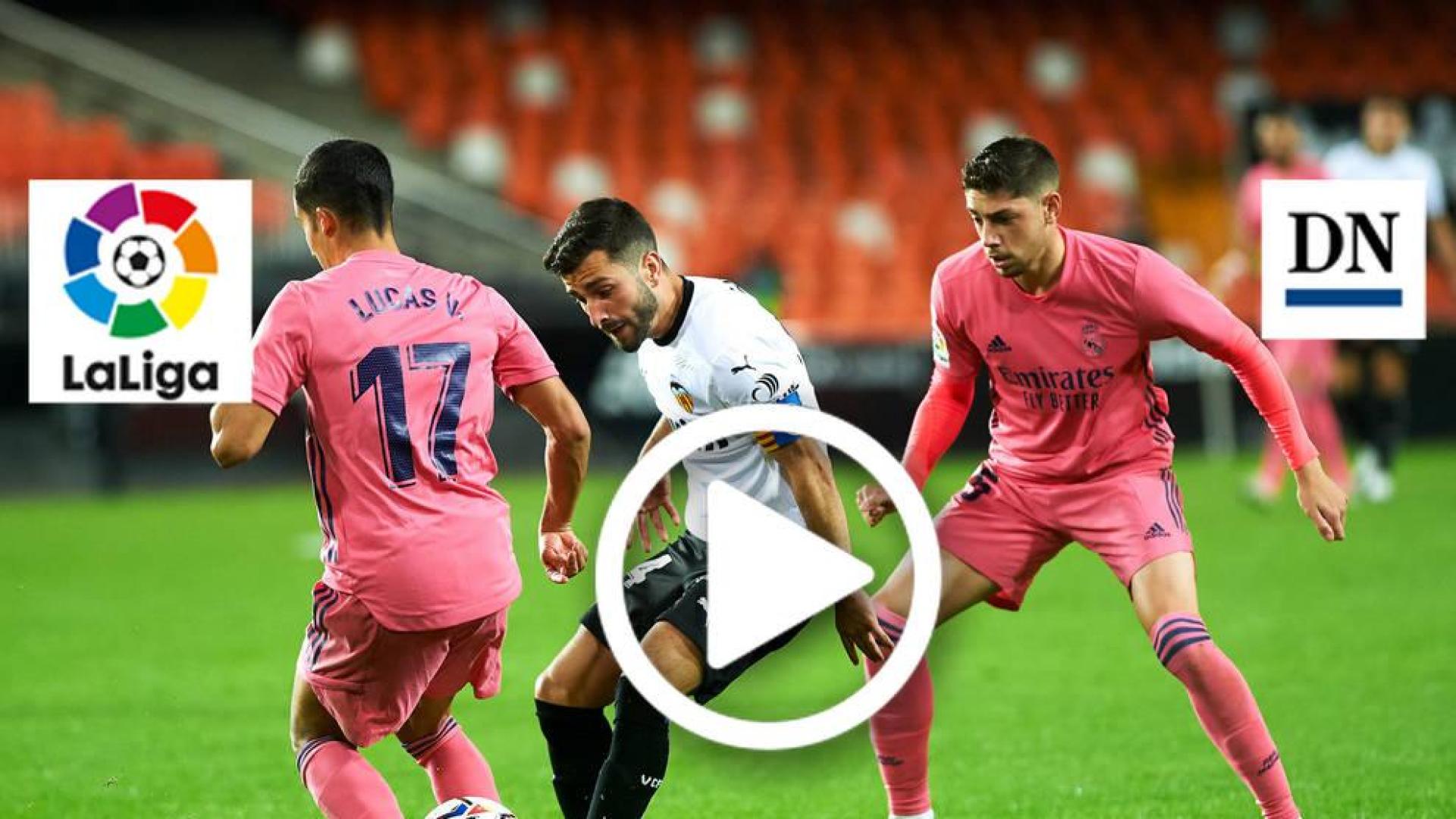 Resumen del Valencia 4-1 Real Madrid en vídeo