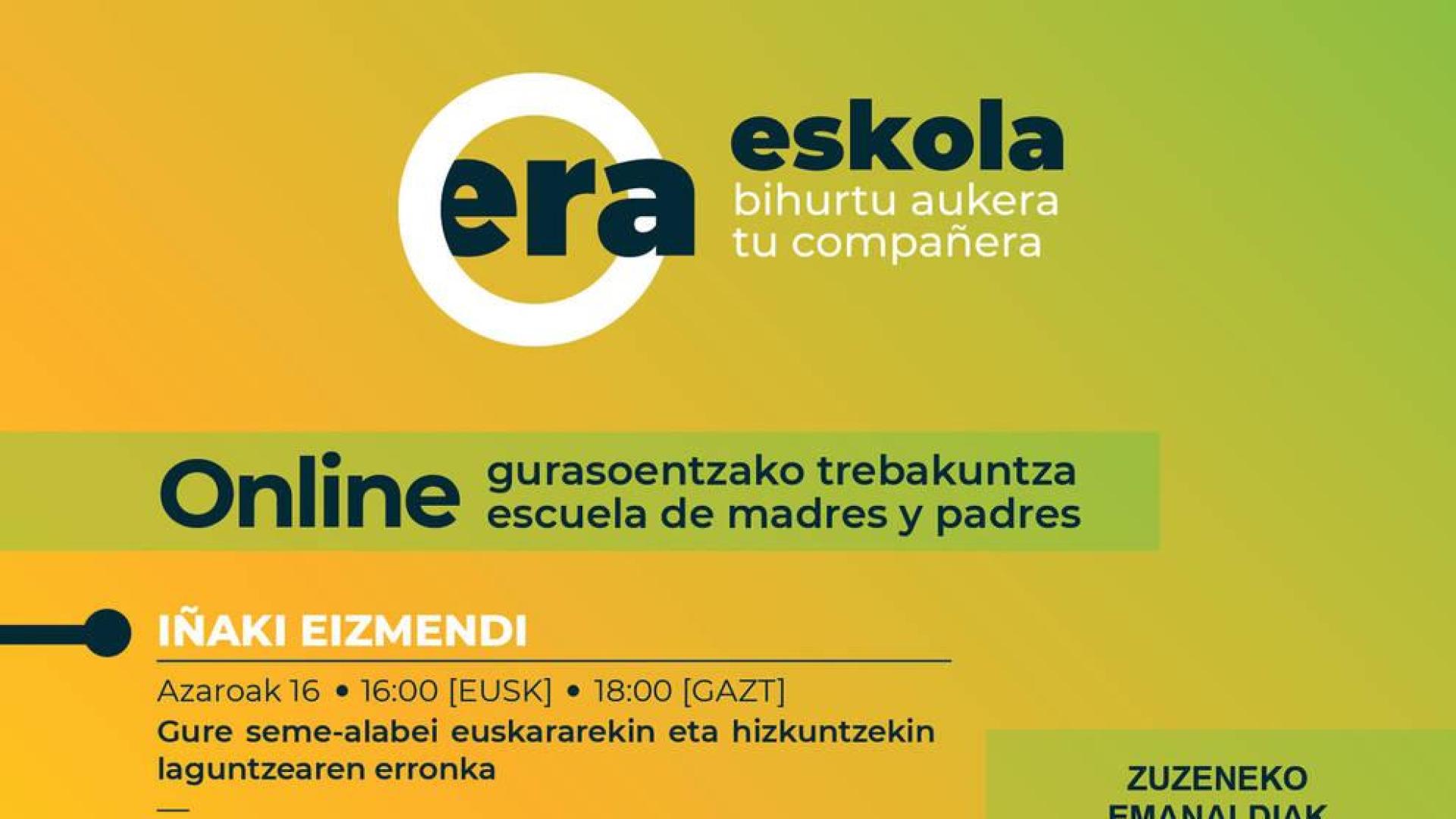El Instituto Navarro del Euskera lanza 'ERA Eskola'