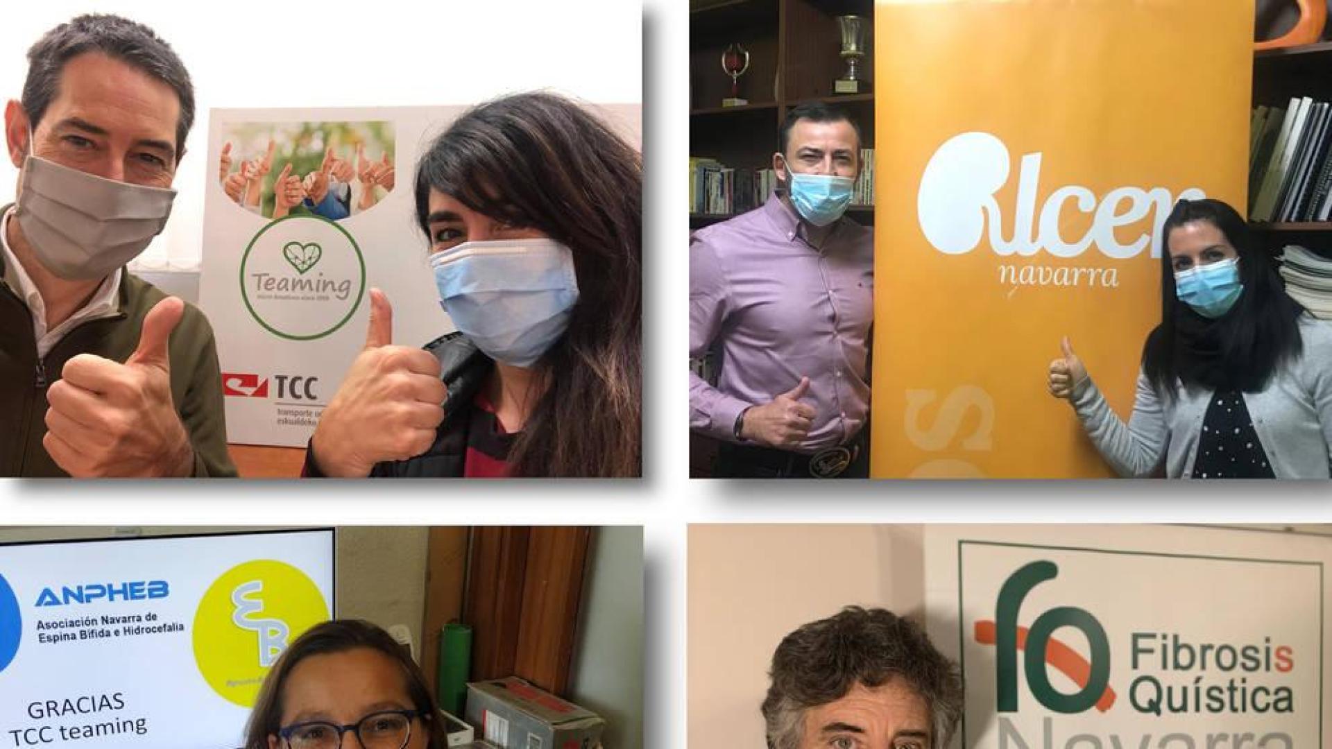 Empleados de TCC Pamplona suman 18.000 euros donados a proyectos sociales