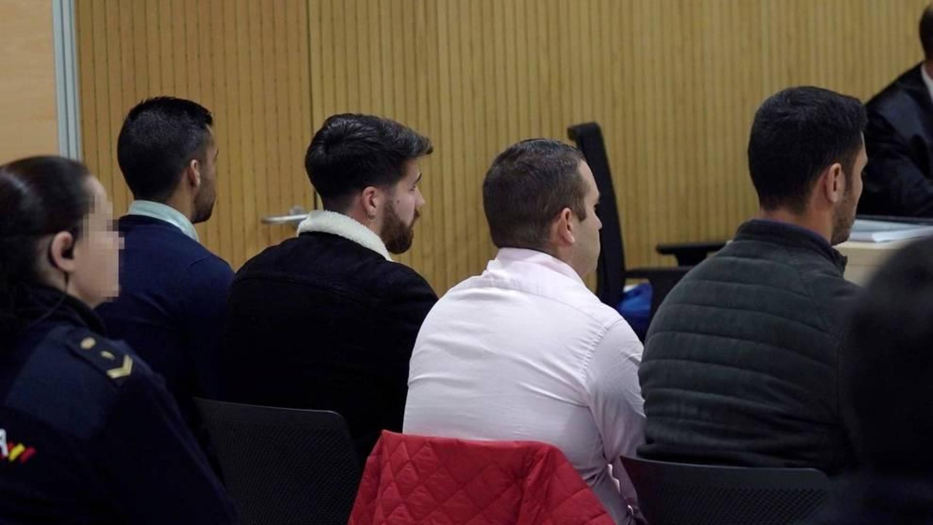 Tres miembros de 'La Manada', en el juicio del caso de Pozoblanco.