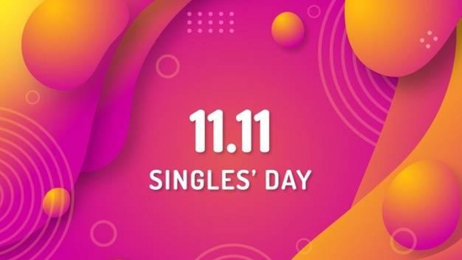 Imagen de un logo del Día del Soltero o Singles' Day