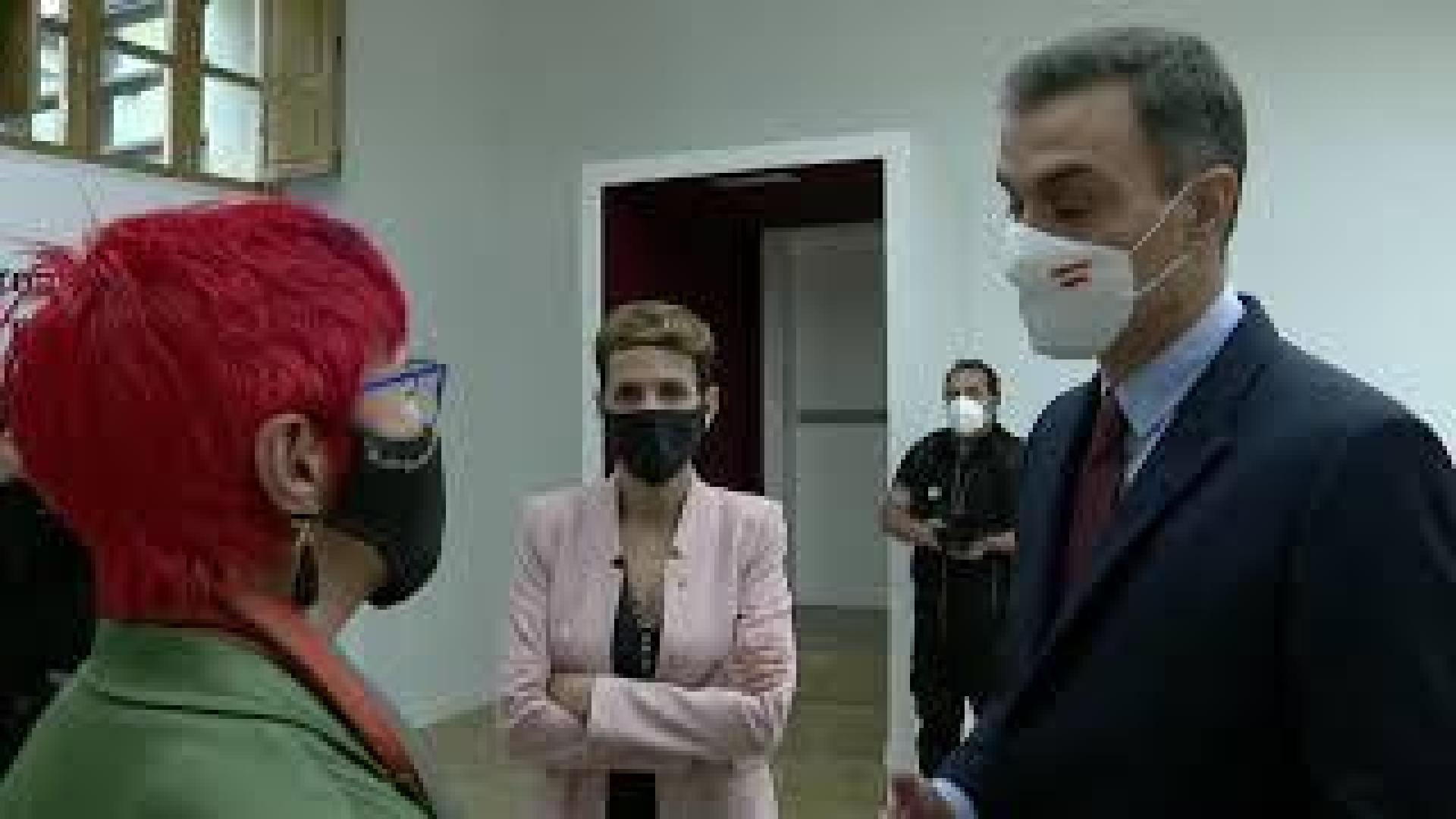 Vídeo de la reunión entre Chivite y Sánchez en Pamplona