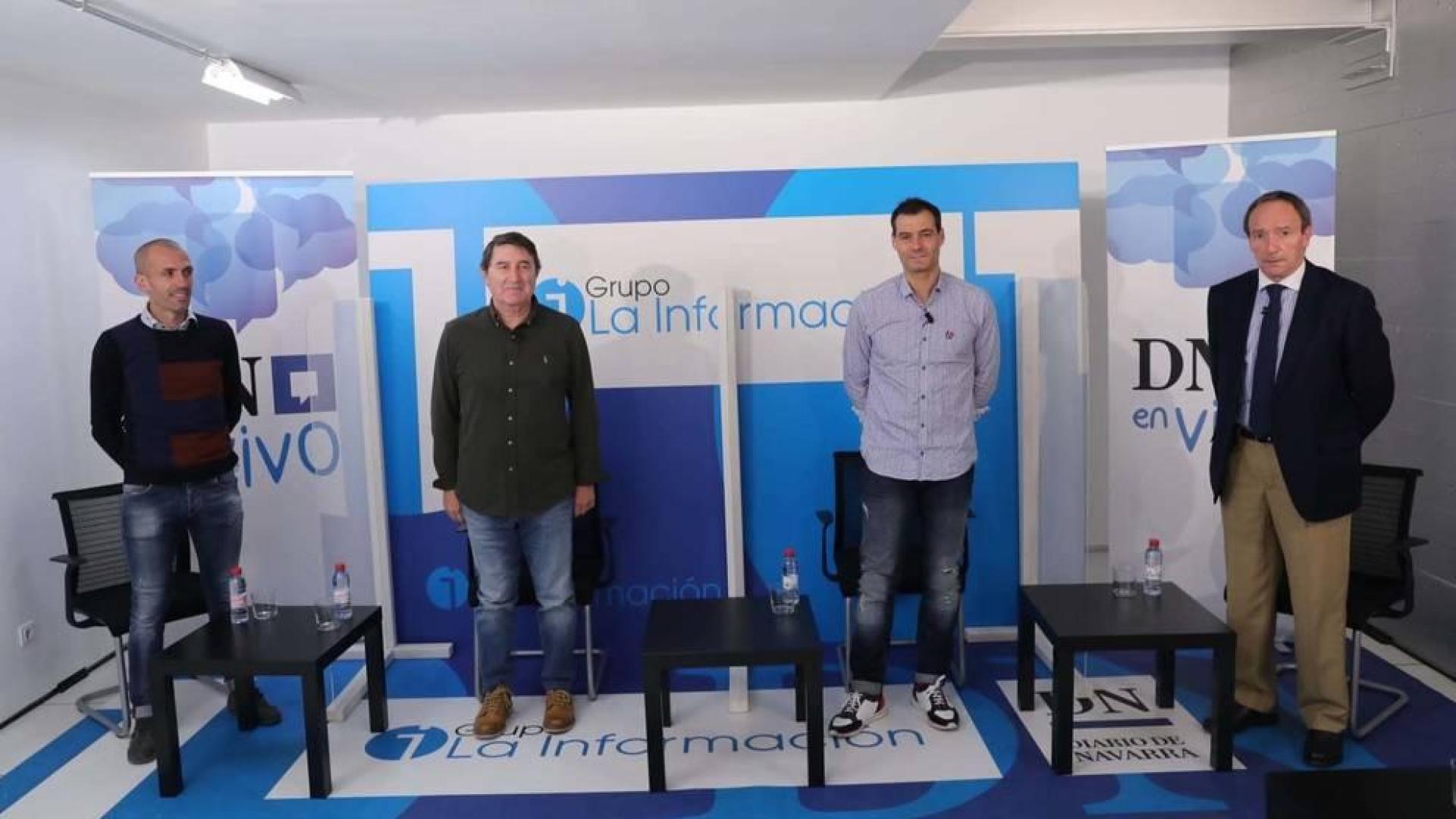 De izquierda a derecha, Puñal, Echeverría, Cruchaga y Castañeda.