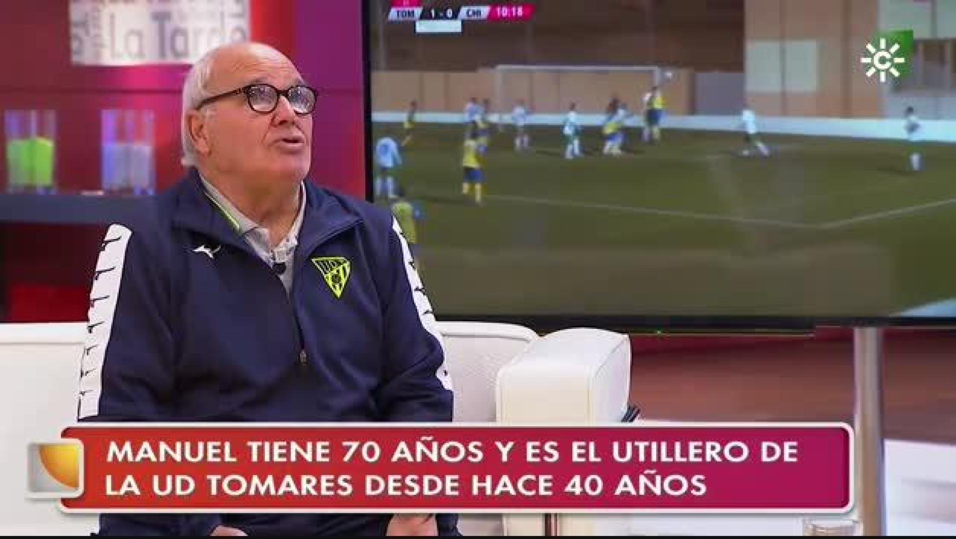 La emoción del utillero del Tomares por enfrentarse a Osasuna en la Copa