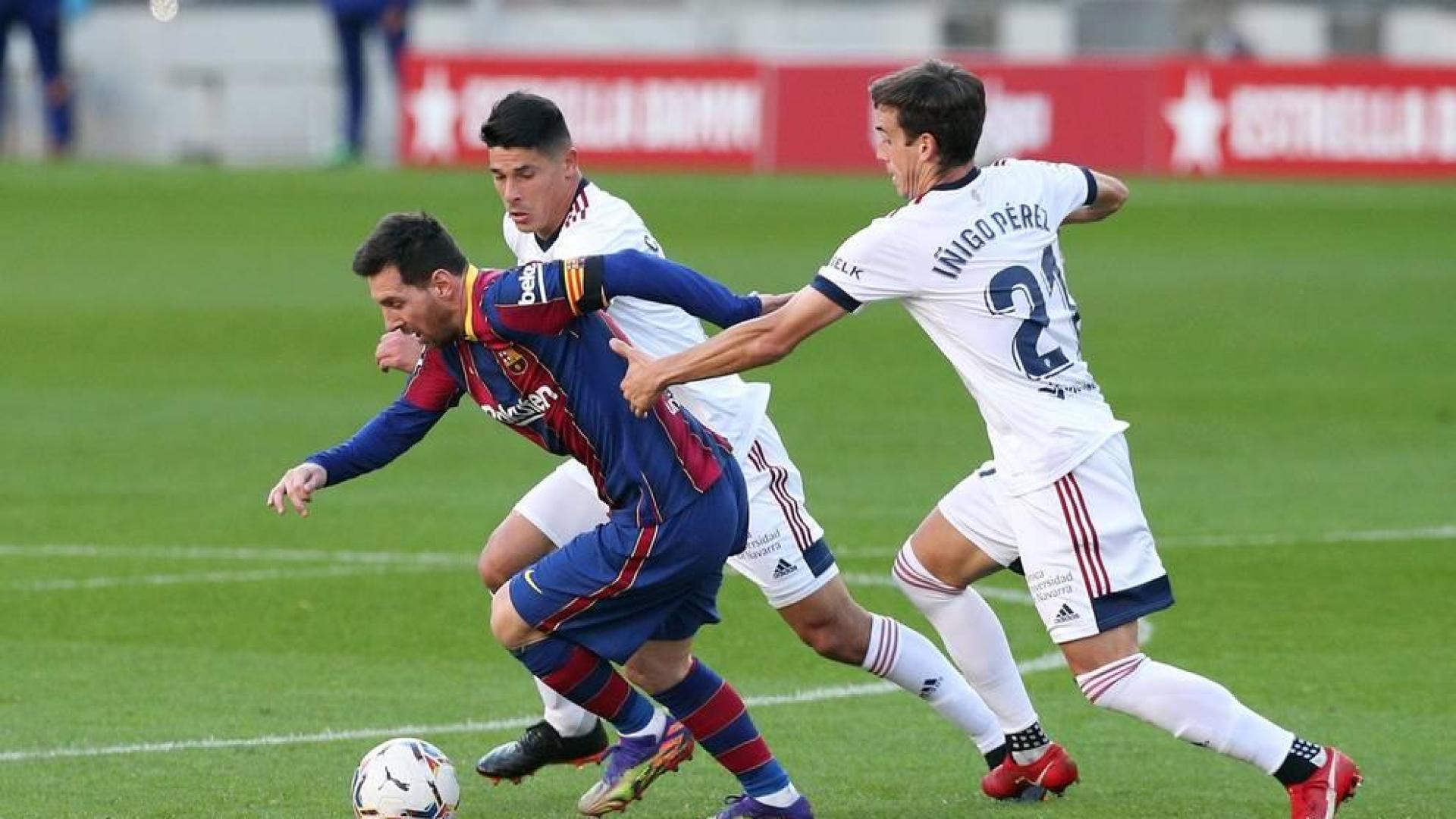 Imágenes del encuentro entre Barcelona y Osasuna, que han ganado los culés por 4-0.