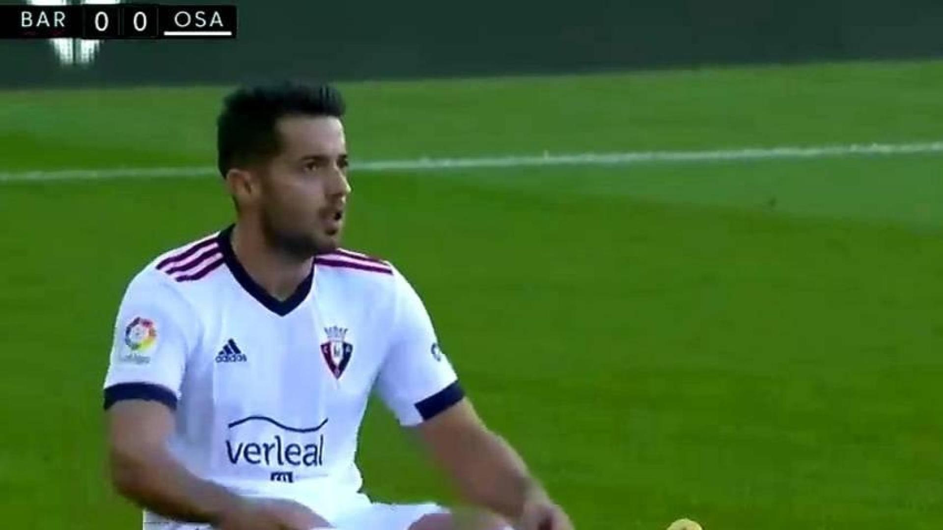 Jony, lesionado en el Camp Nou