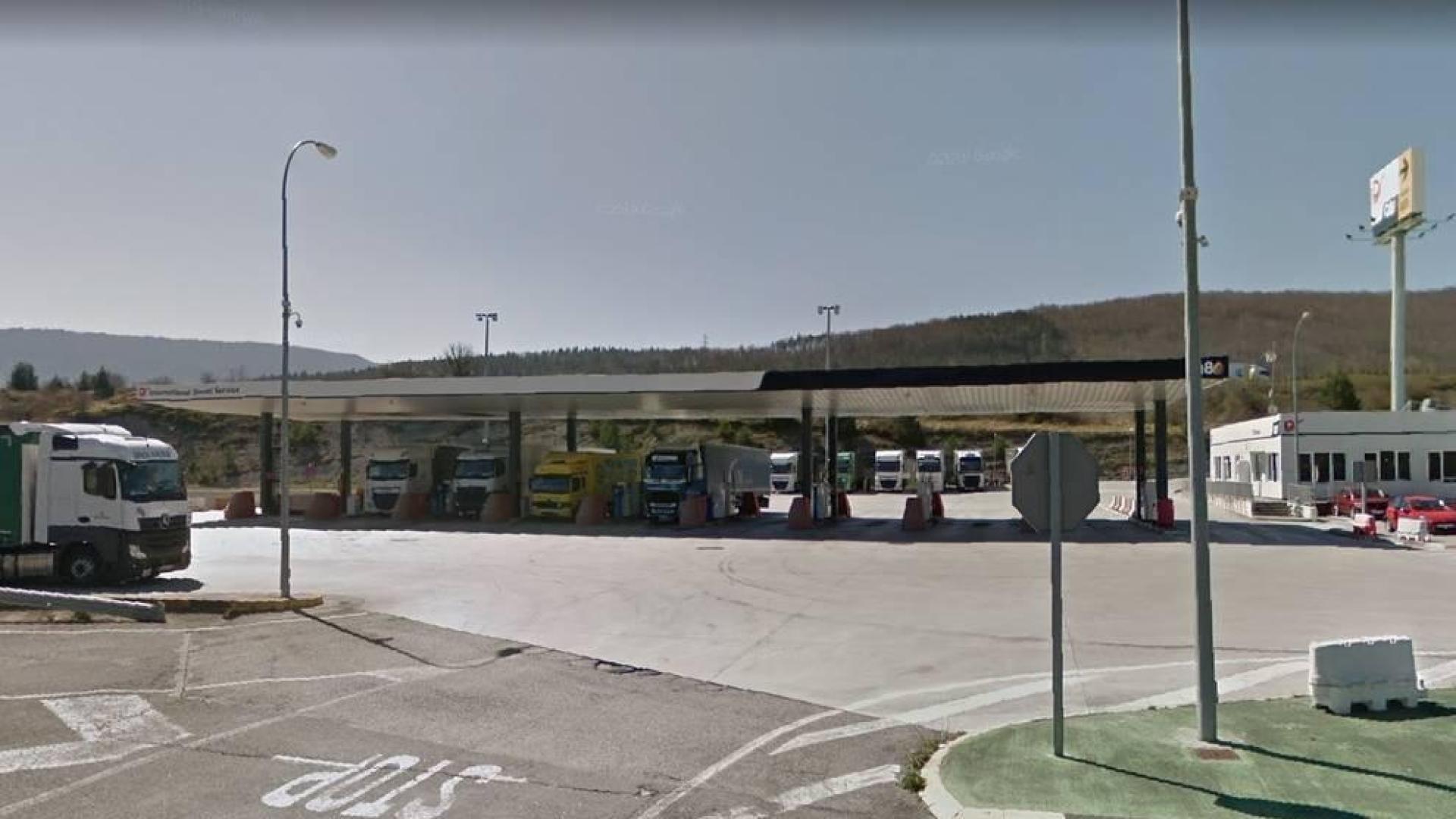 Gasolinera junto a la A-1 en Alsasua.