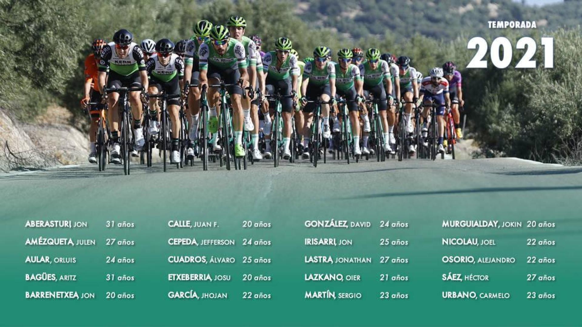 Caja Rural tendrá 20 ciclistas en 2021