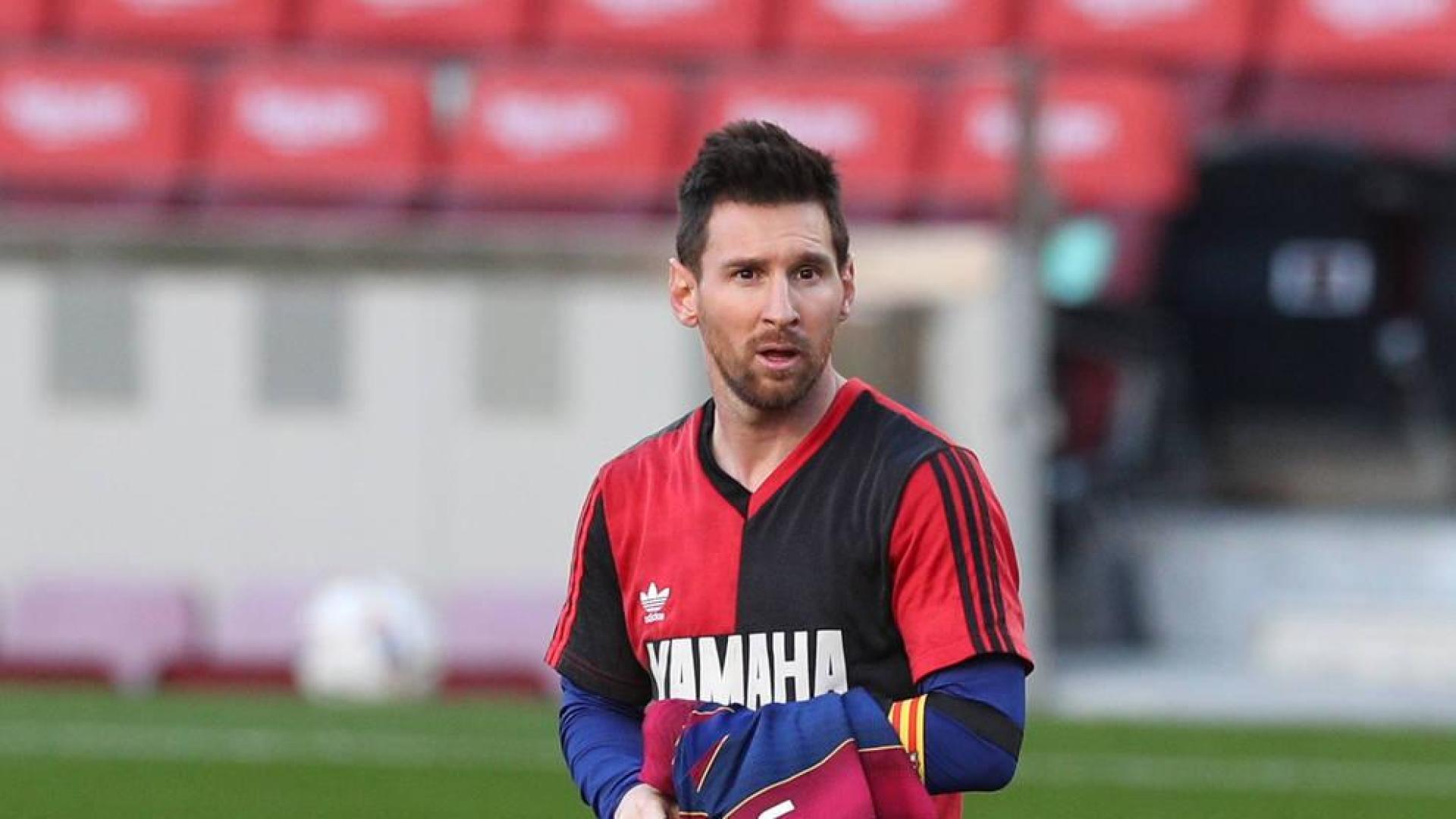 Osasuna, convidado de piedra en el homenaje de Messi a Maradona