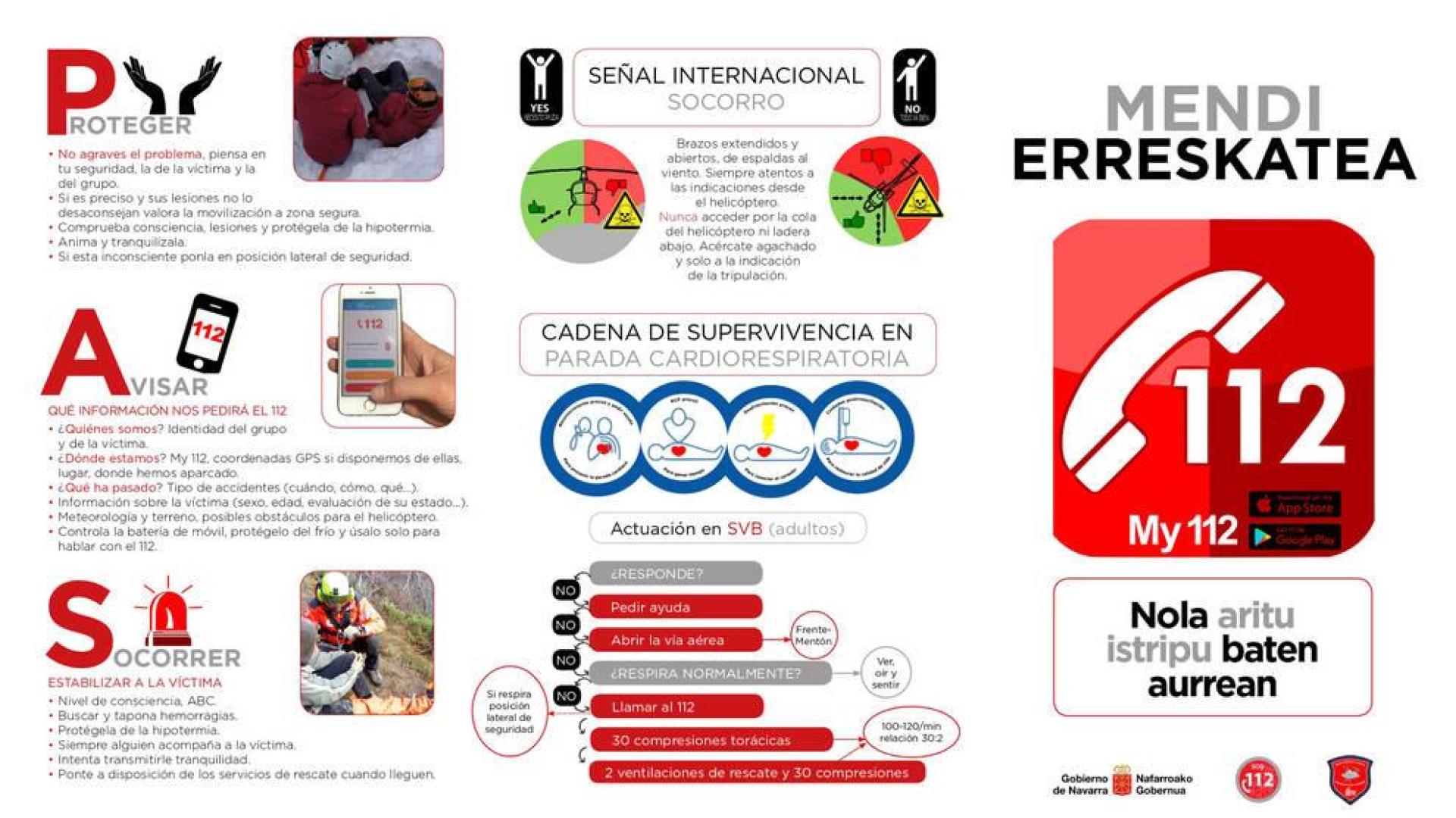 ¿Qué hacer en caso de accidente en el monte?