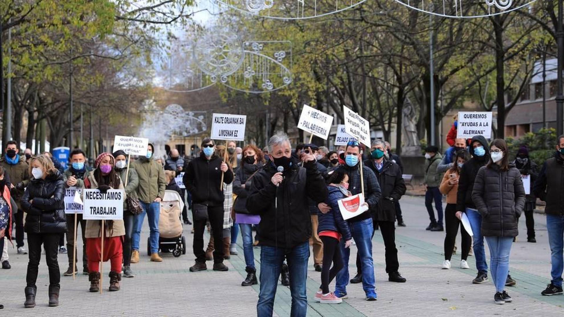 La hostelería navarra vuelve a la calle para exigir su apertura