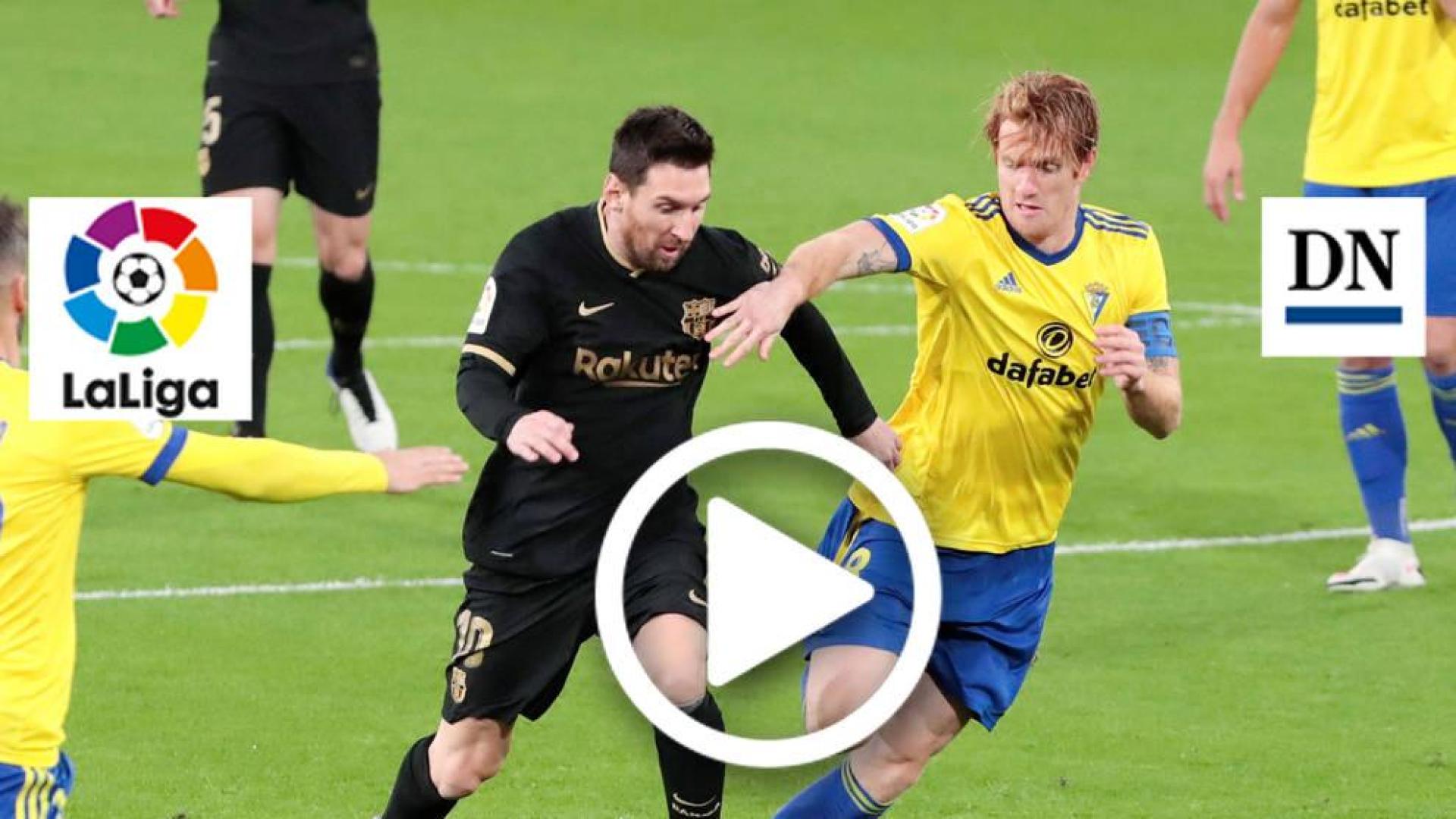 Resumen del Cádiz 2-1 Barcelona en vídeo