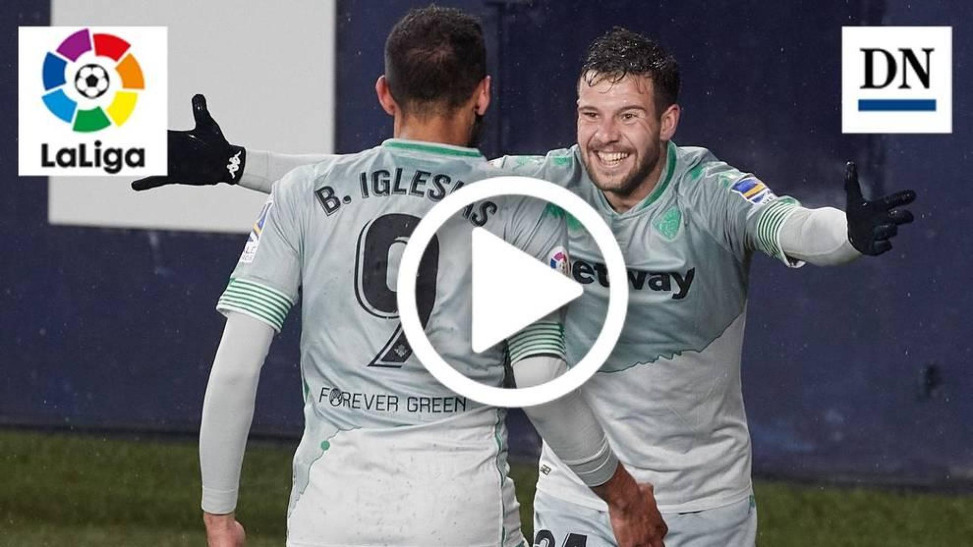 Resumen del Osasuna-Betis: gol de Borja Iglesias (0-1)