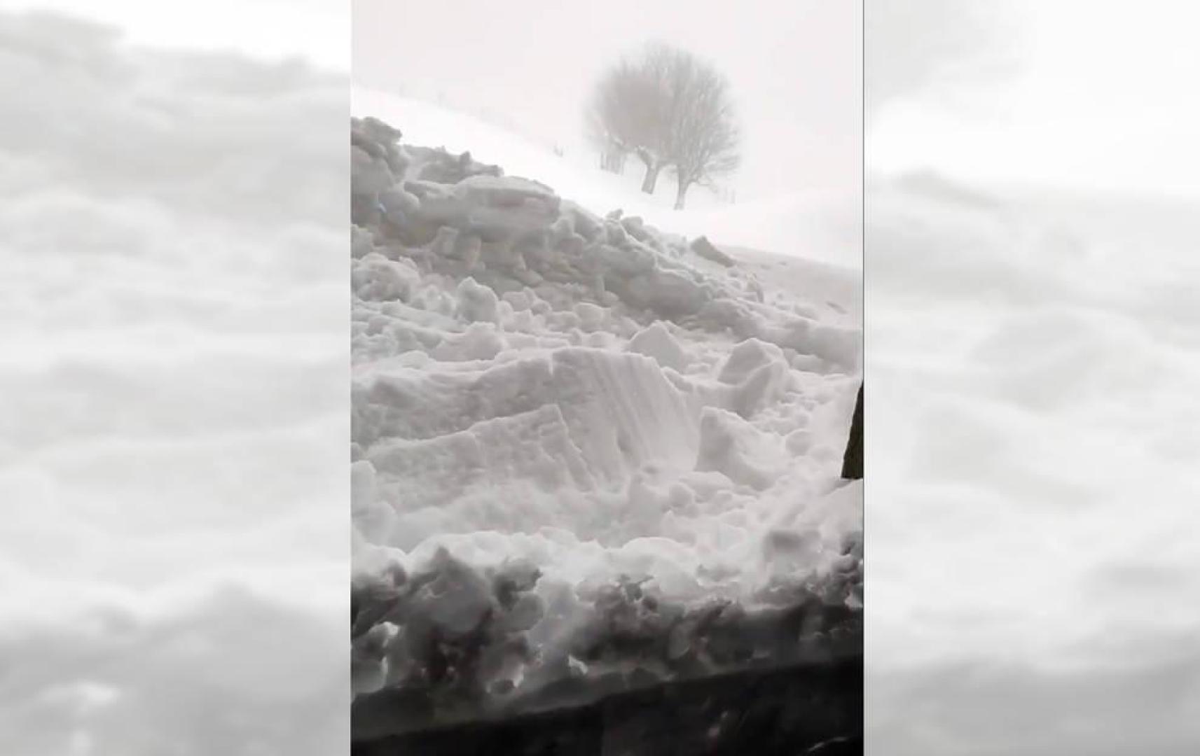 Nevada en el Santuario de San Miguel de Aralar