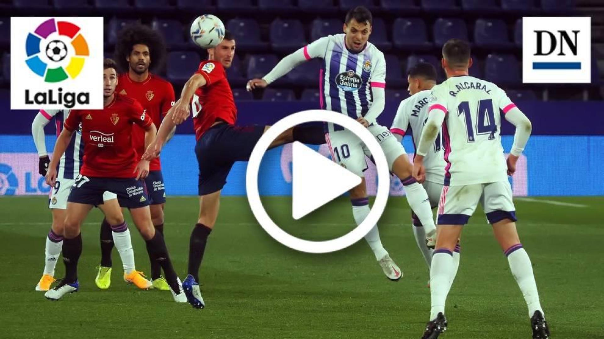 Resumen del Valladolid 3-2 Osasuna en vídeo