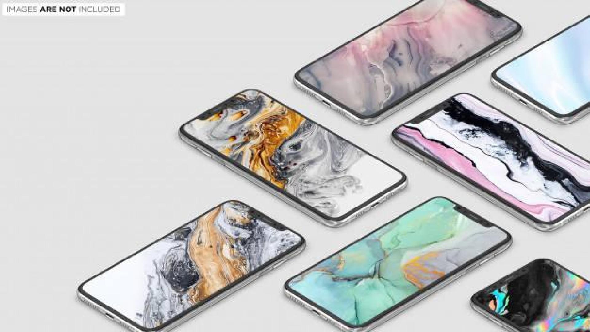 Imagen de varios teléfonos smartphone