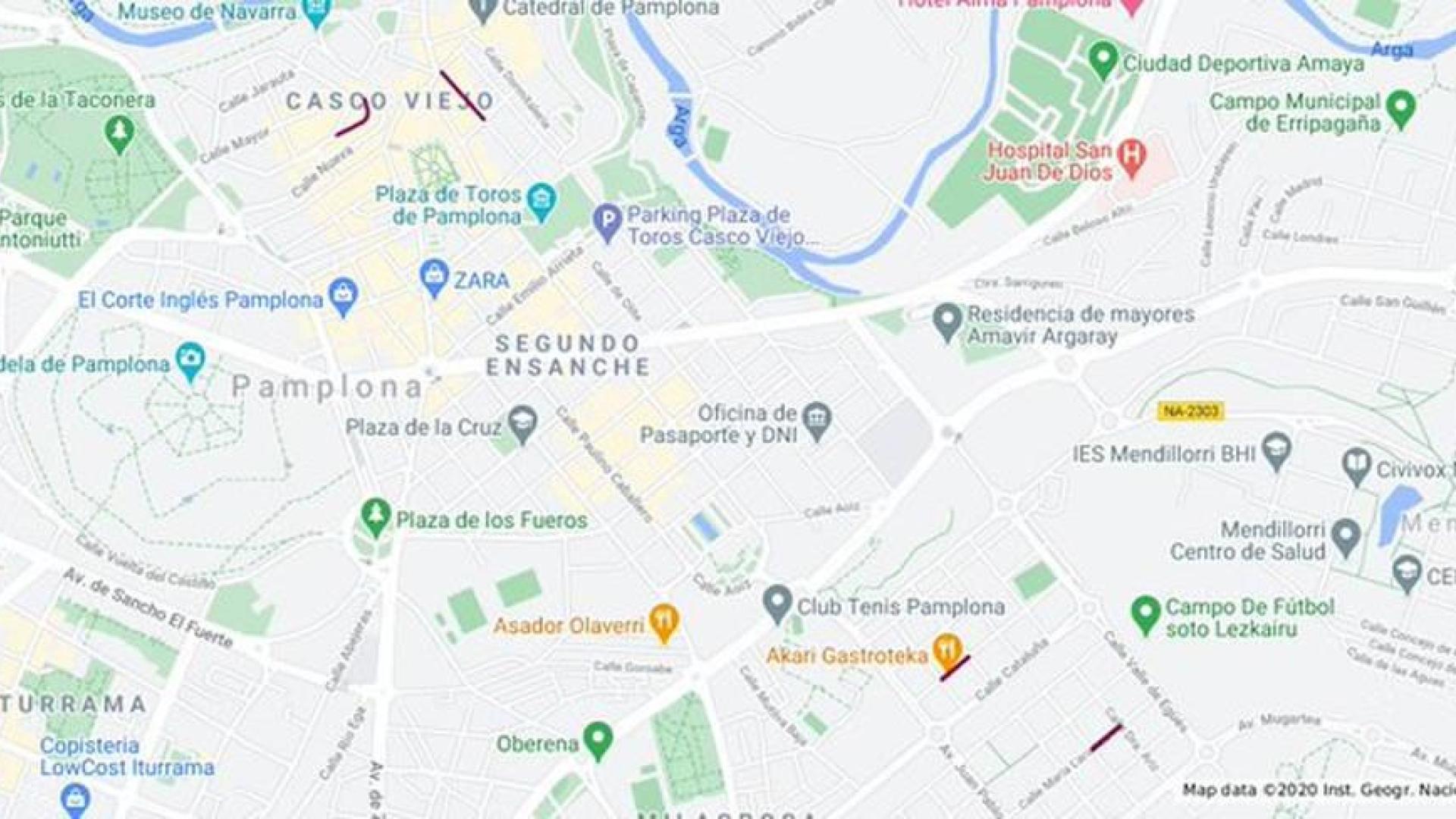 Estos son los cortes de tráfico de este viernes en Pamplona
