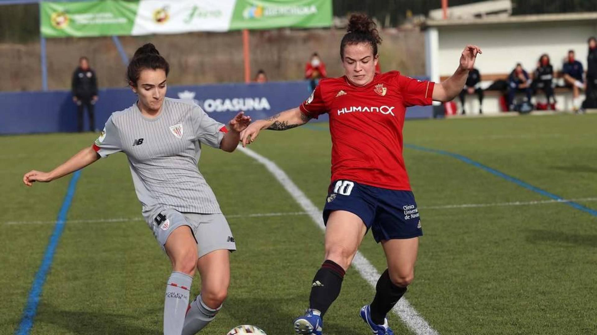 Osasuna Femenino ha visto cómo se frenaba su gran racha de resultados ante el filial del Athletic.