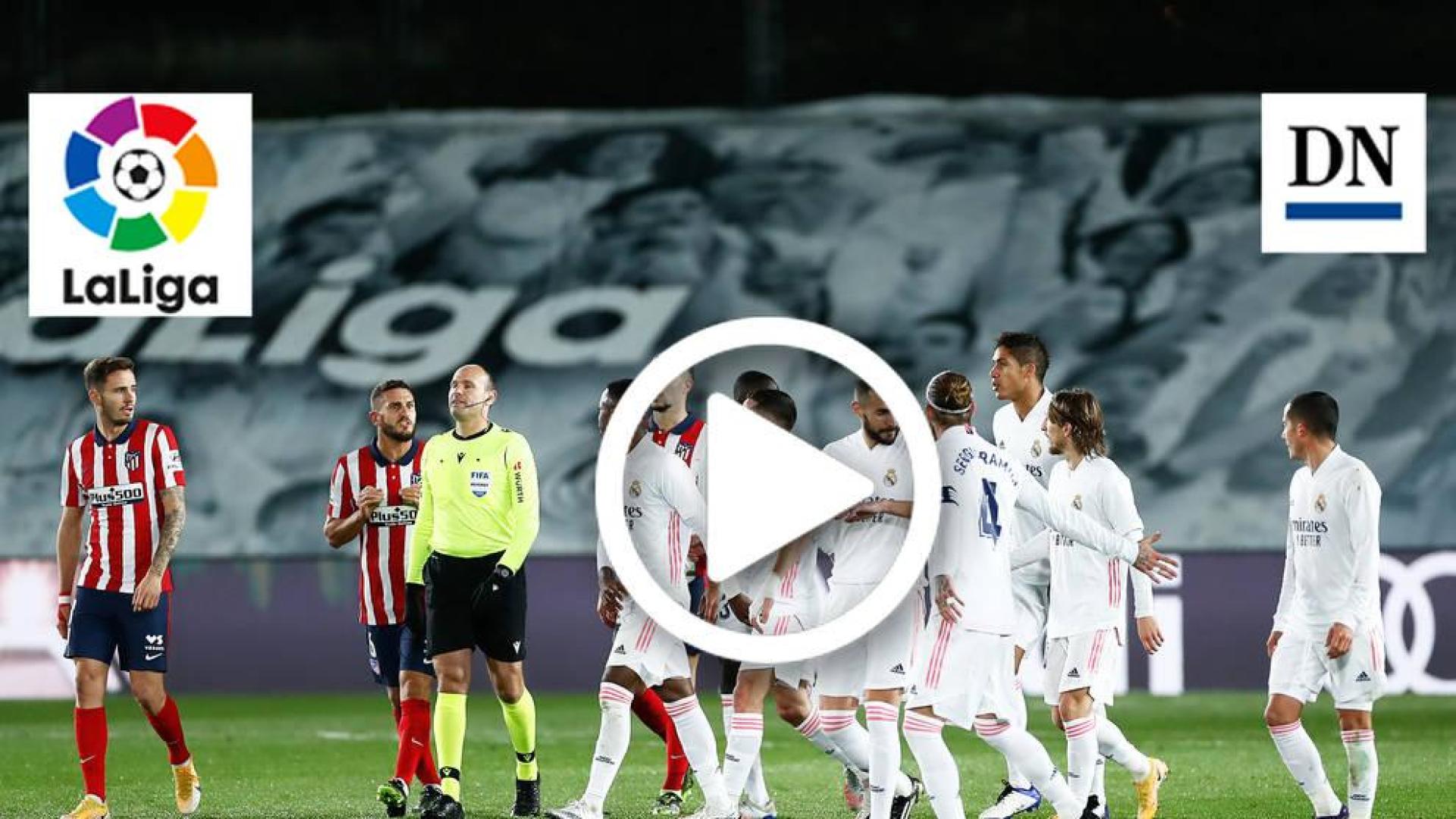 Resumen del Real Madrid 2-0 Atlético de Madrid en vídeo