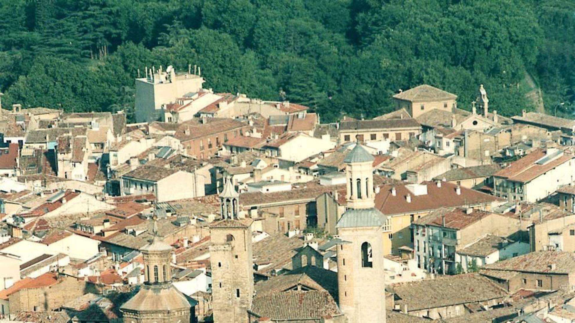 Vista aérea de la iglesia de San Saturnino.