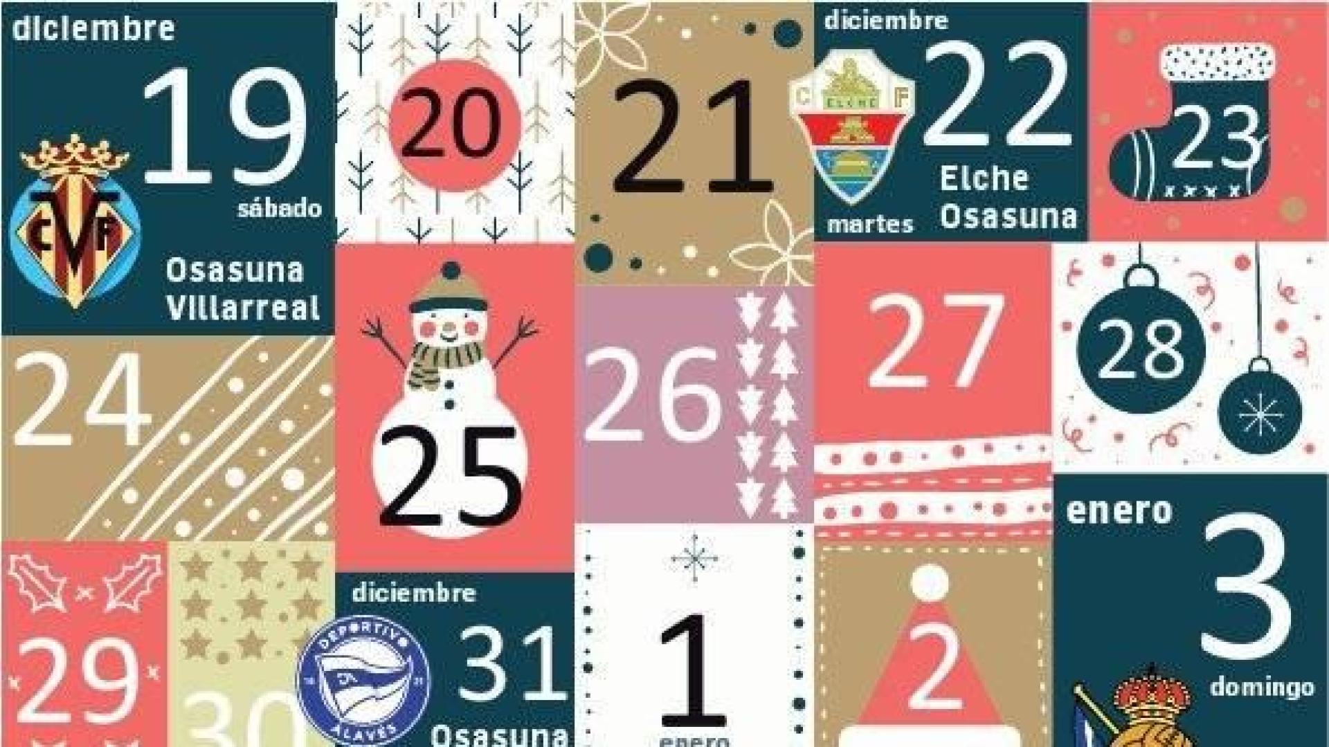 Osasuna jugará 7 veces en 25 días que pueden marcar la temporada
