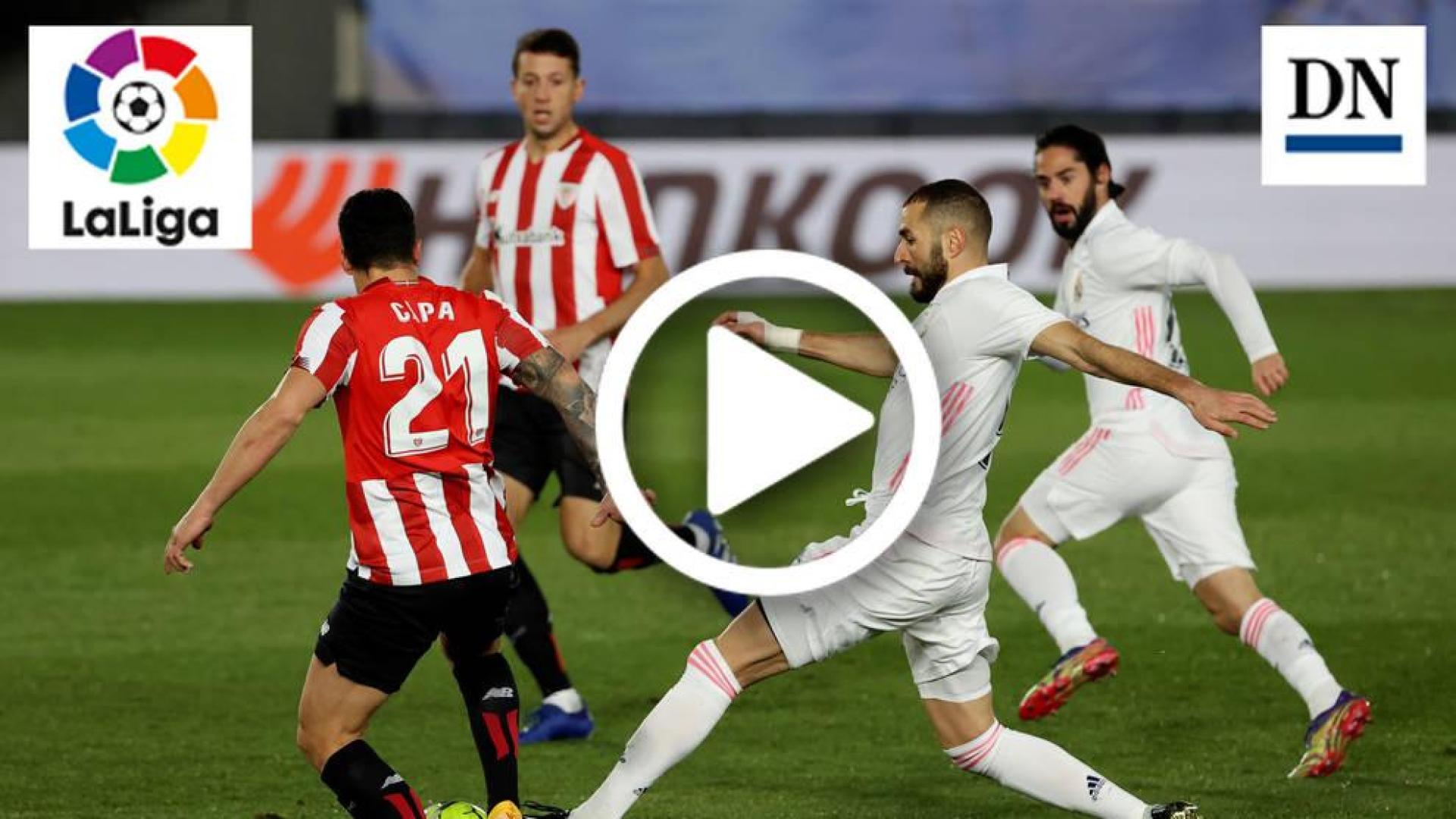 Un momento del partido Real Madrid-Athletic de Bilbao