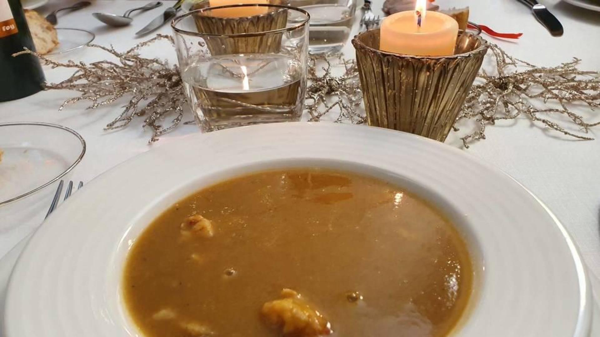 Imagen de la sopa de pescado