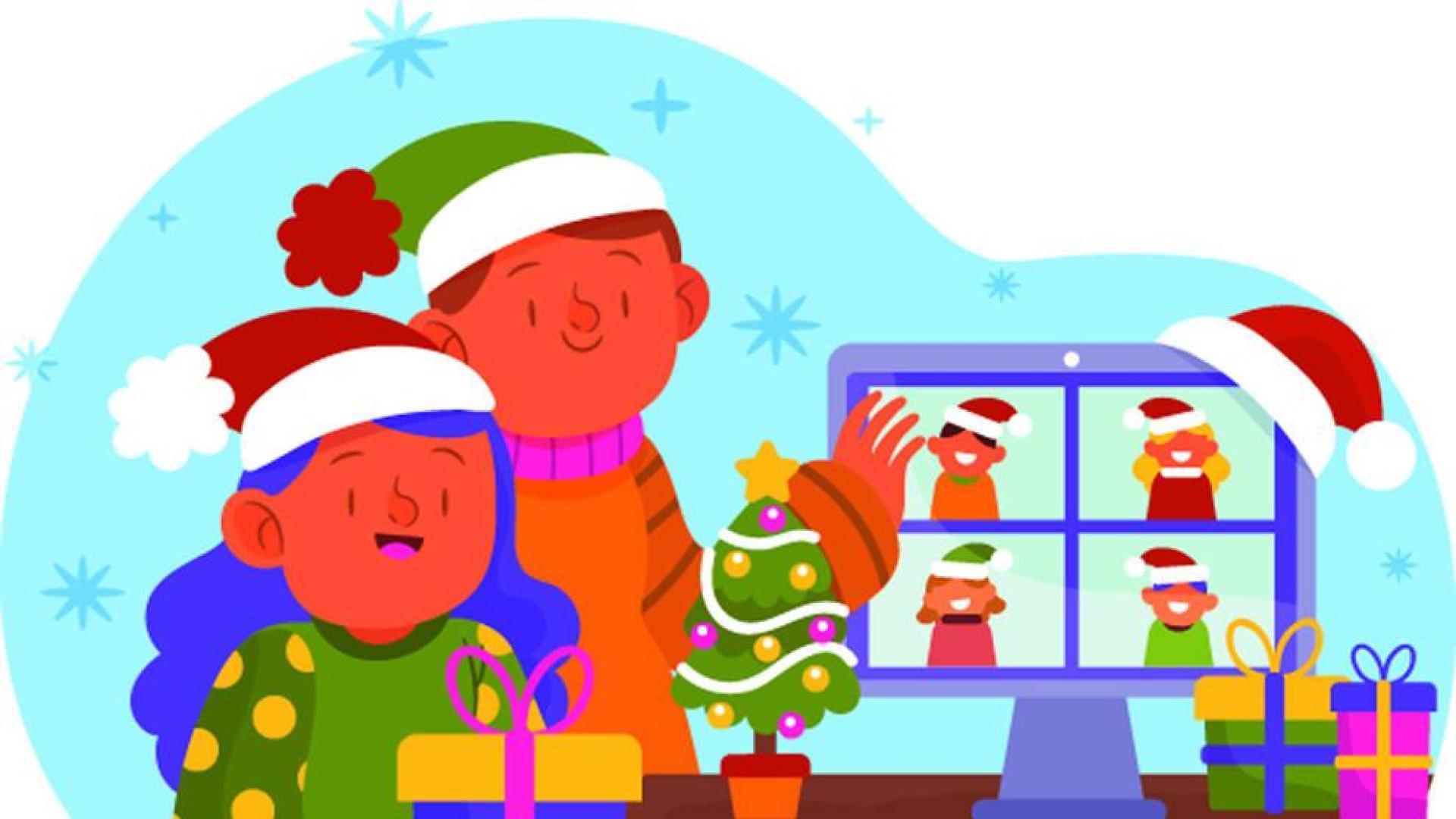 Unas navidades con turrón, villancicos y videollamadas