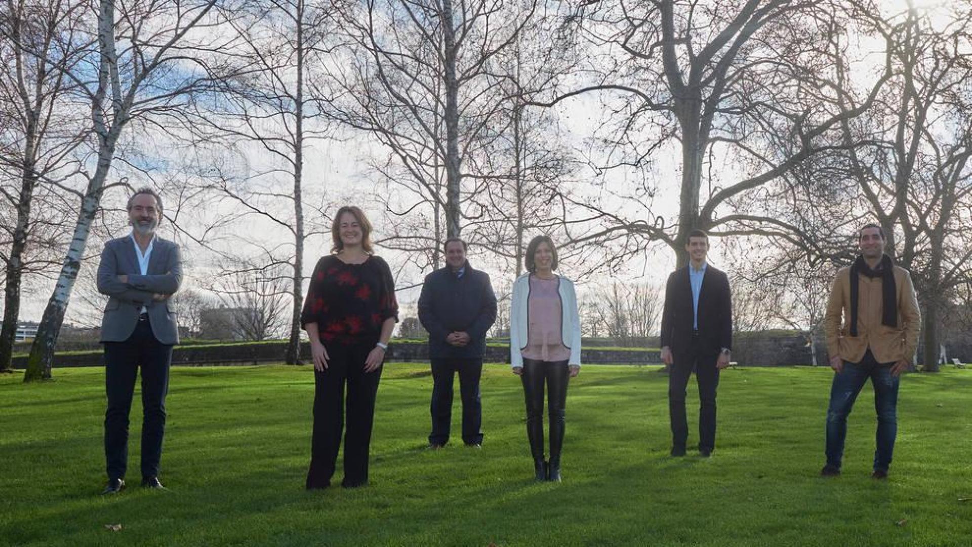 Junta Directiva del Colegio de Mediadores de Seguros de Navarra: Alberto Moreno, María Castañeda, Rafa Martinicorena, Miriam Arnedo, Jorge Sala y Gorka Burguete.