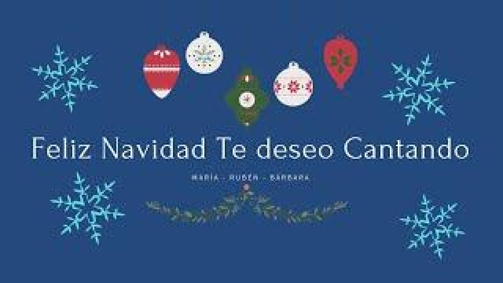 Vídeo | Tres falcesinos felicitan la navidad con 'Feliz Navidad te deseo cantando'