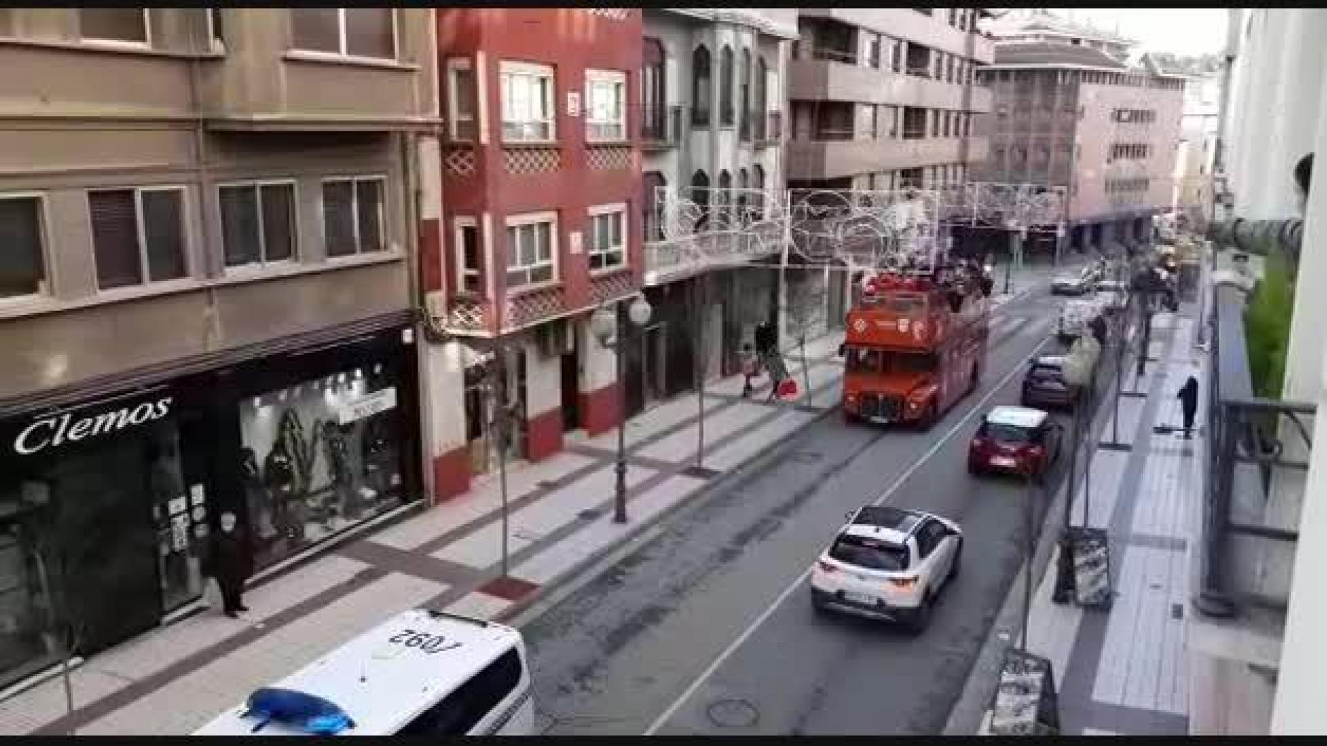Vídeo | Papá Noel recorre las calles de Tudela