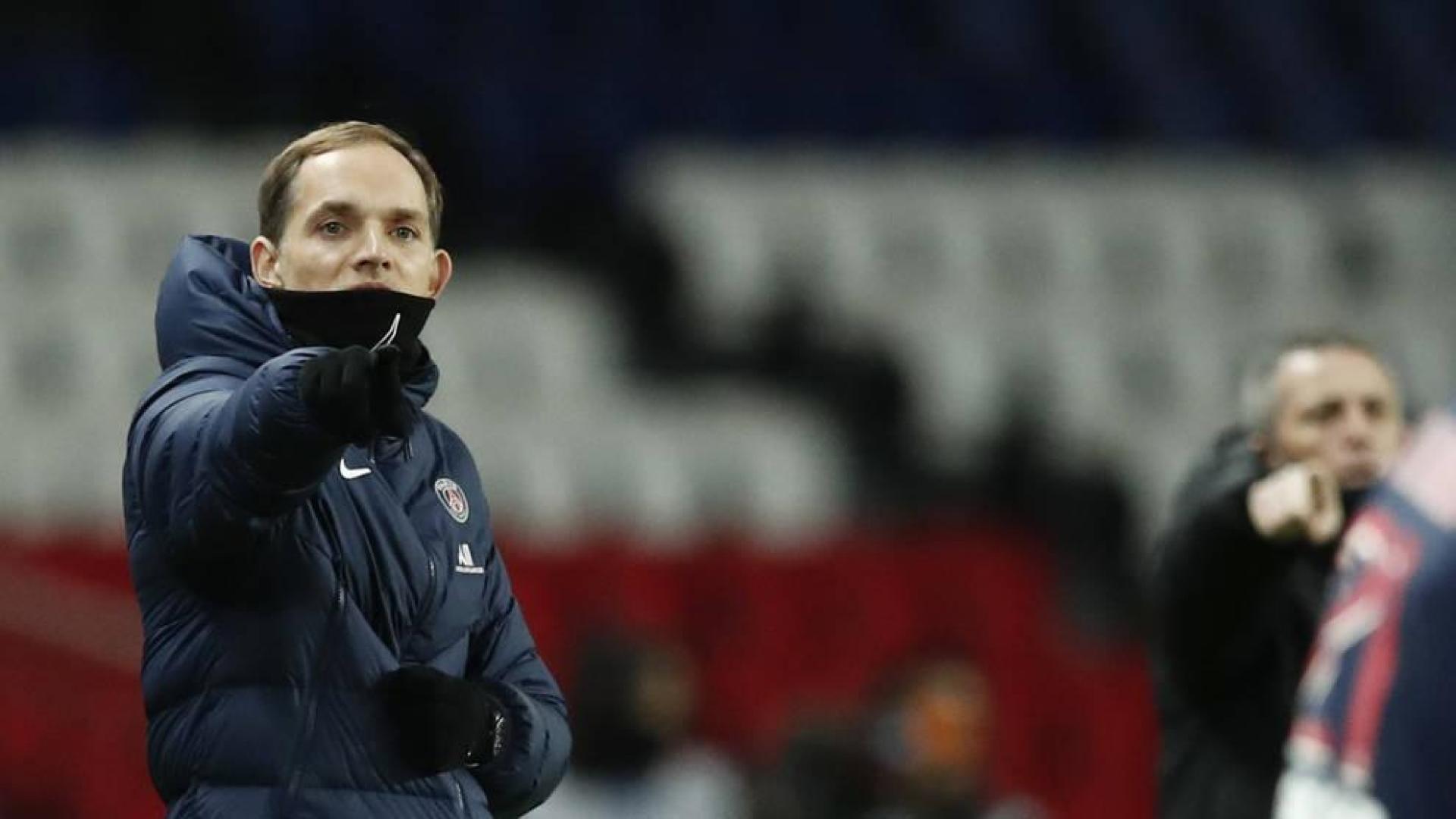 Thomas Tuchel, en su último partido en el banquillo del PSG.