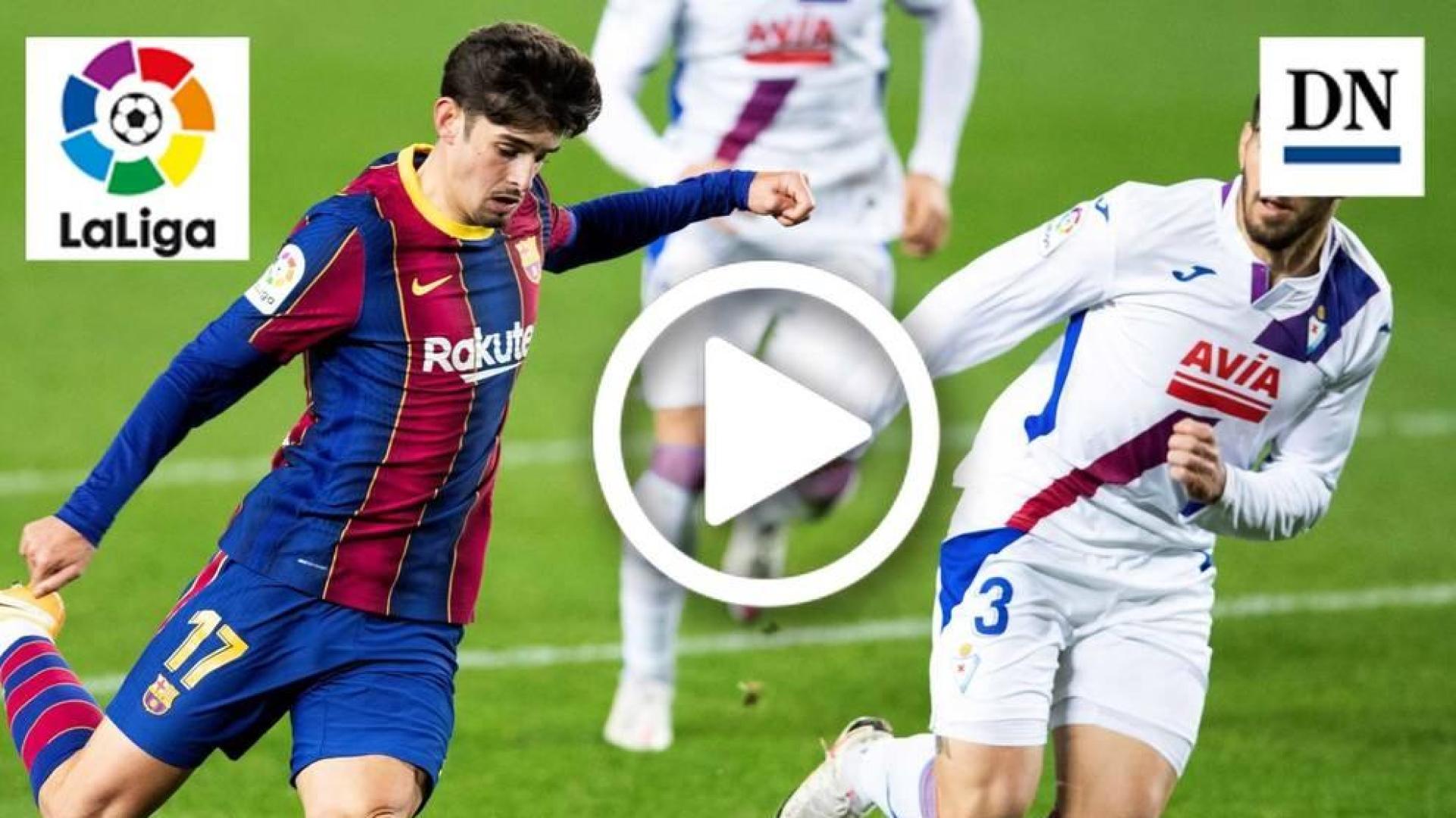 Resumen del Barcelona 1-1 Eibar en vídeo