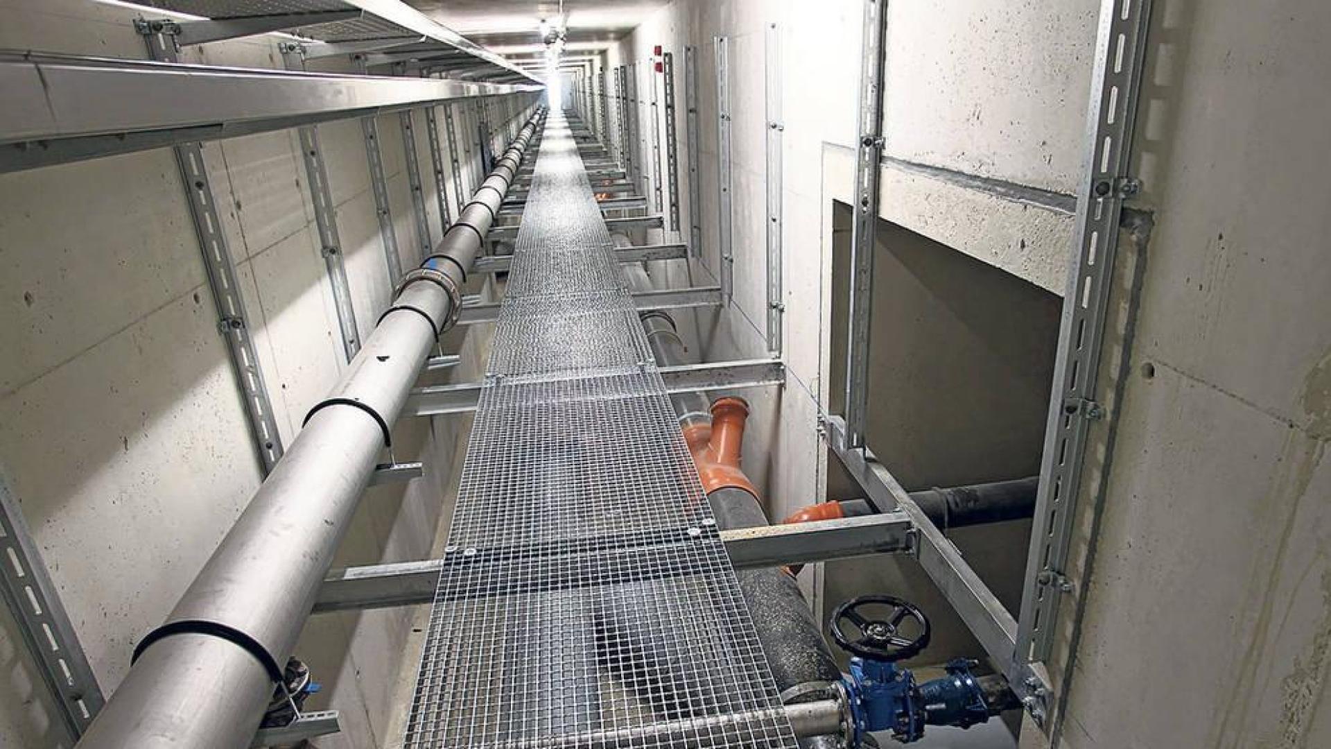 Imagen de la red para la recogida neumática de residuos instalada en Lezkairu.
