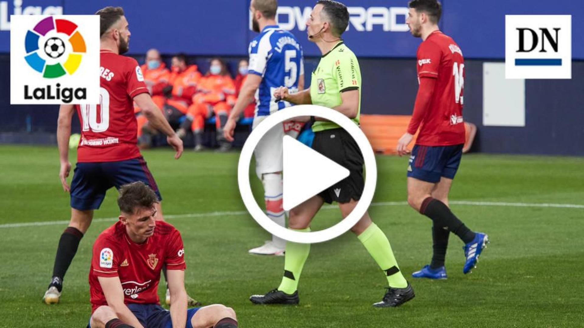 Resumen del Osasuna 1-1 Alavés en vídeo