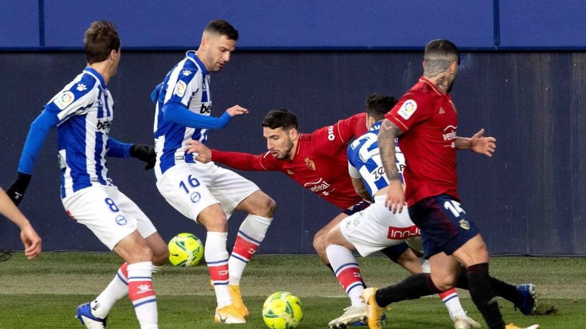 Osasuna-Alavés en directo: sigue la narración minuto a minuto