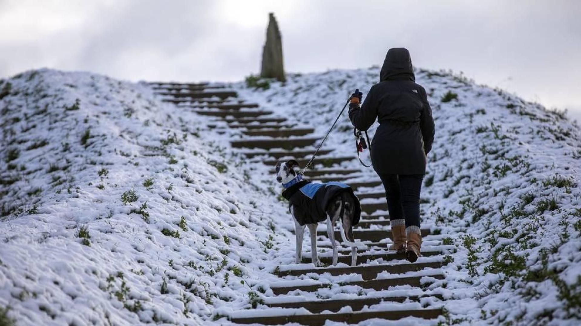 La nieve es la protagonista este 2 de enero en la Comunidad foral, que se encuentra en alerta amarilla