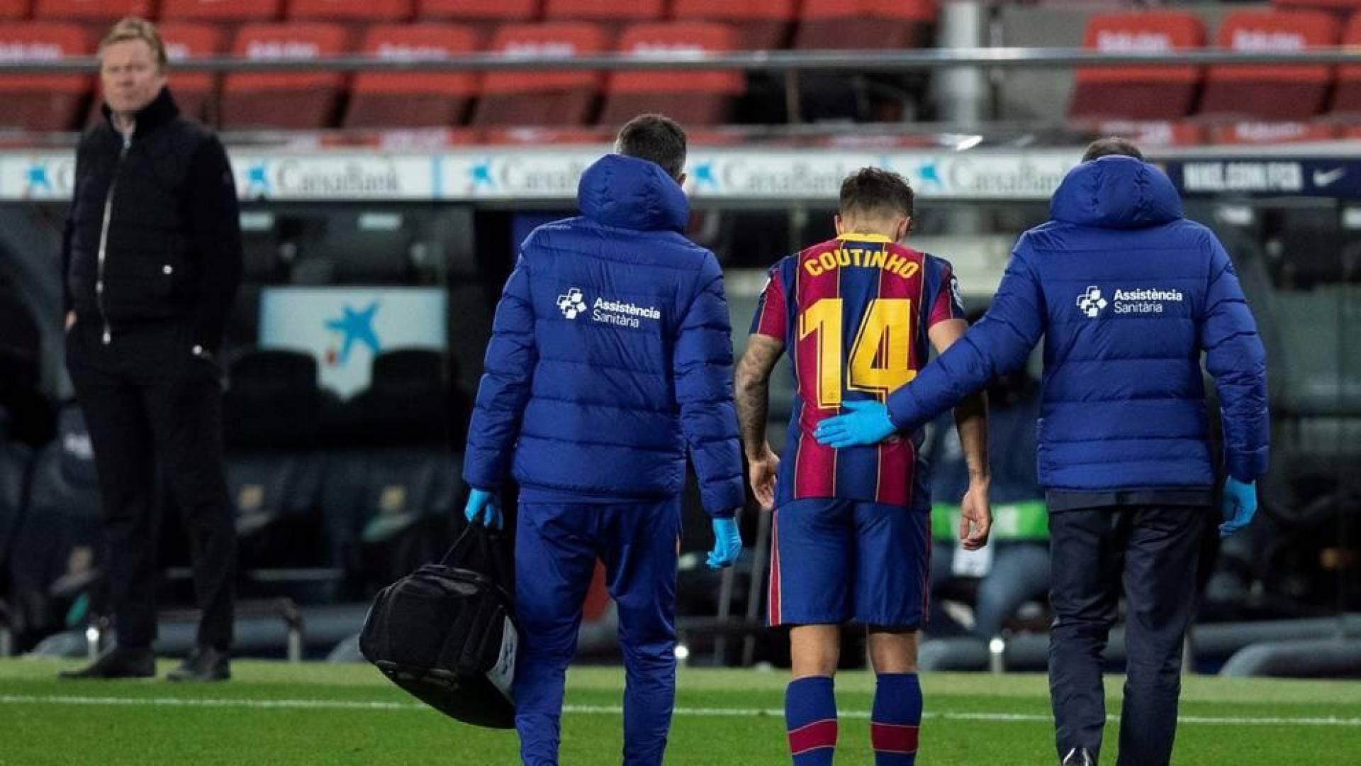 Coutinho estará tres meses de baja tras ser operado de la rodilla izquierda