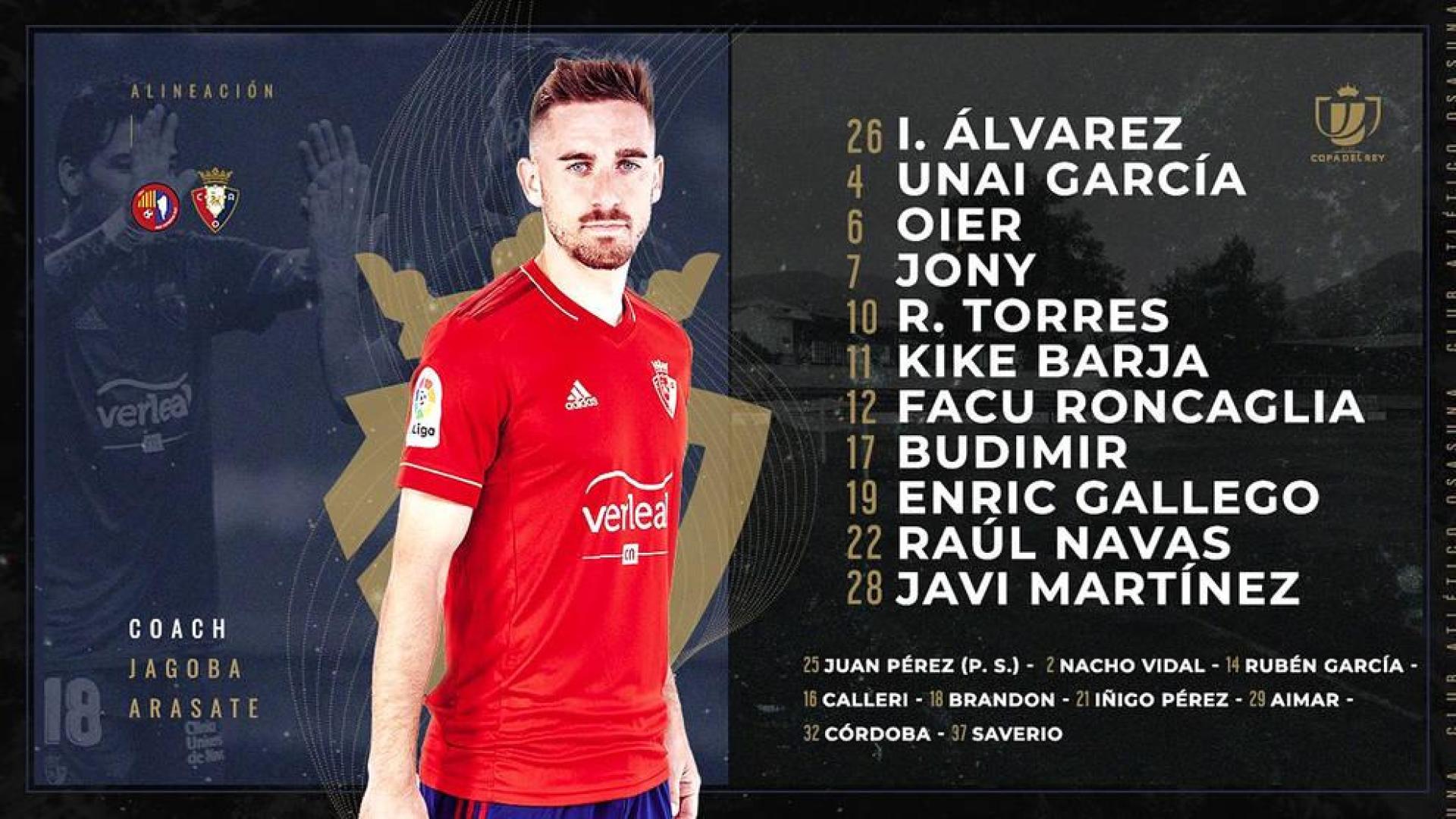 Arrasate sale con todo en la Copa